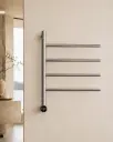 Sèche serviette 47.3x57x12cm, 75W, Inox brossé, Elios (5).webp