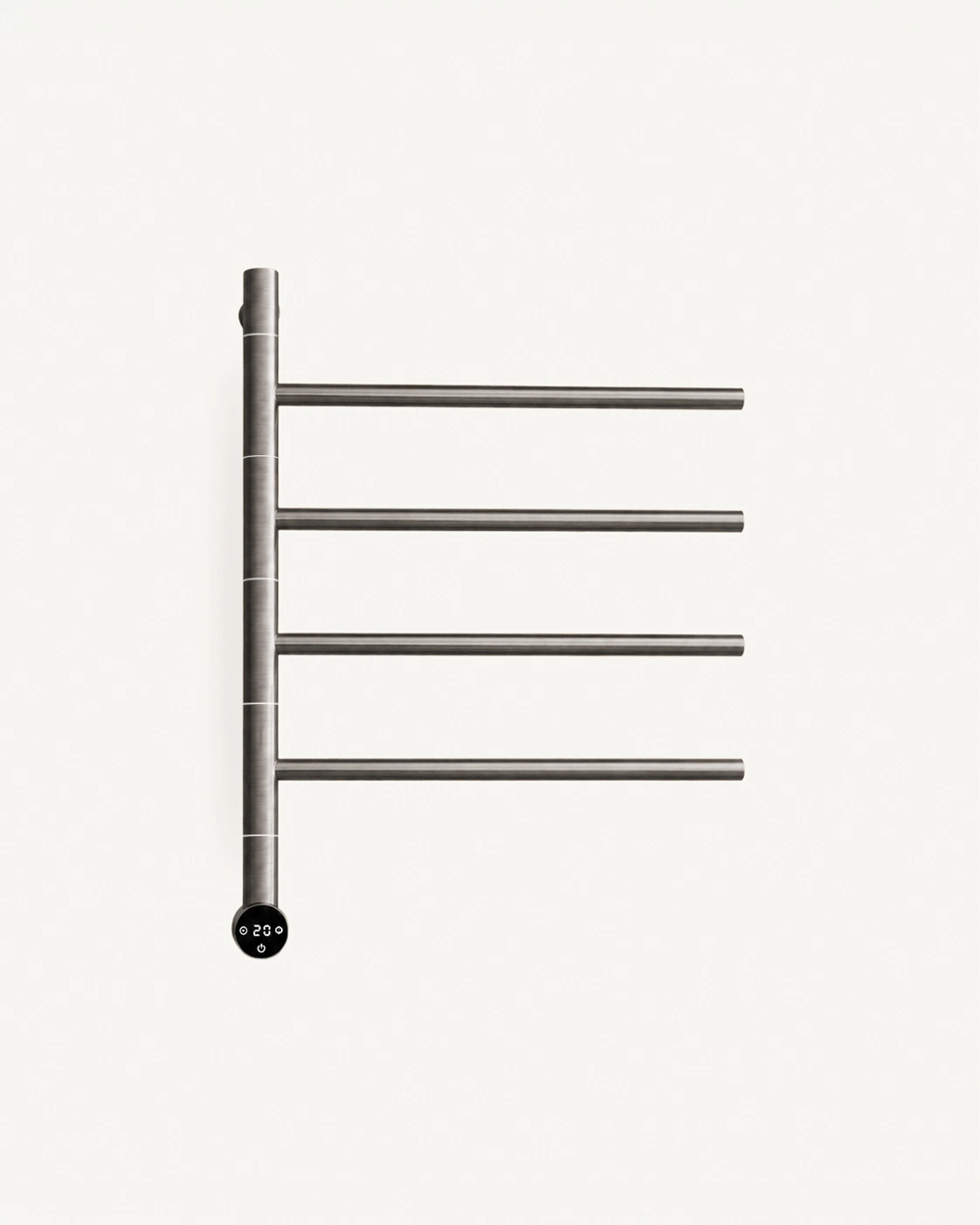 Sèche serviette 47.3x57x12cm, 75W, Inox brossé, Elios (6).webp