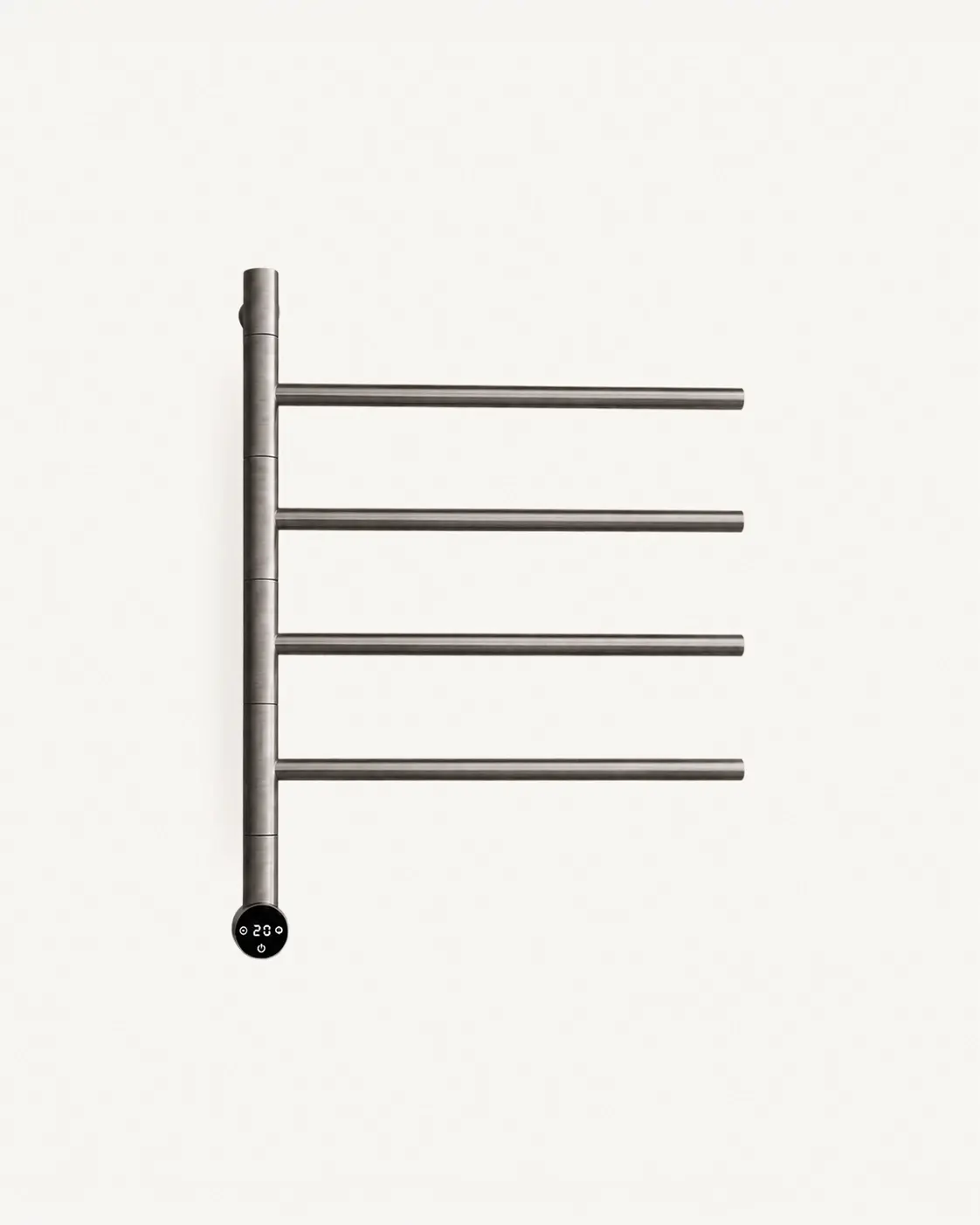 Sèche serviette 47.3x57x12cm, 75W, Inox brossé, Elios  