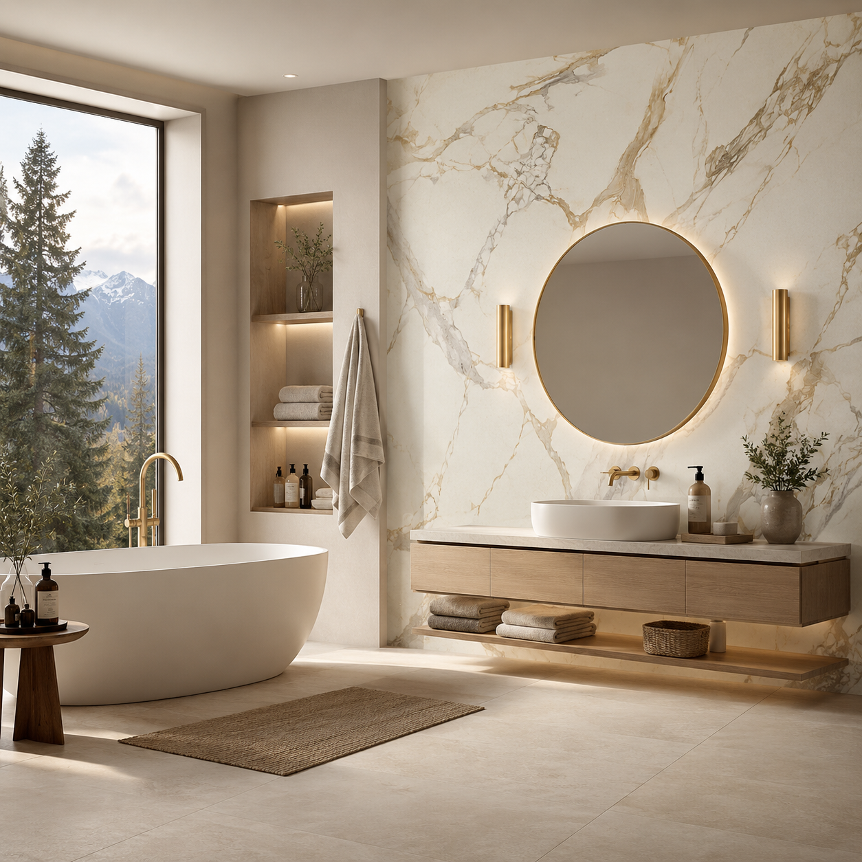Carrelage sol et mur 60x120 cm Medici Gold brillant