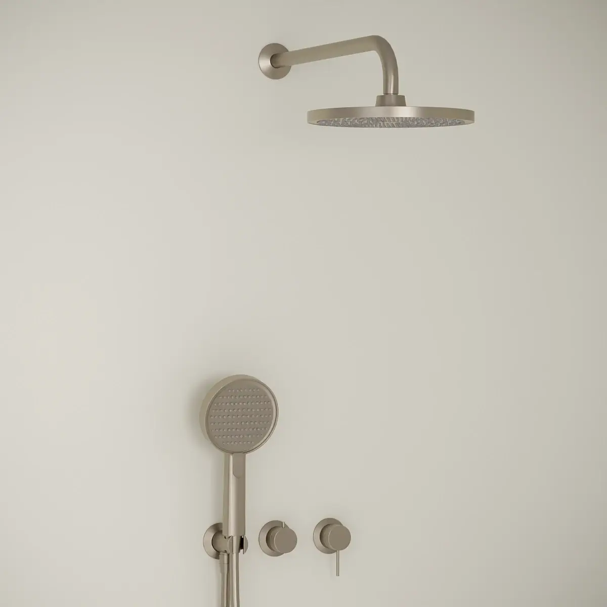 Composition mitigeur de douche encastrée, Champagne, Madeleine    