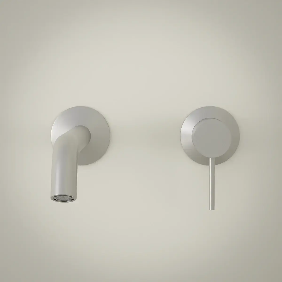 Mitigeur lavabo encastré, Silver White, Madeleine