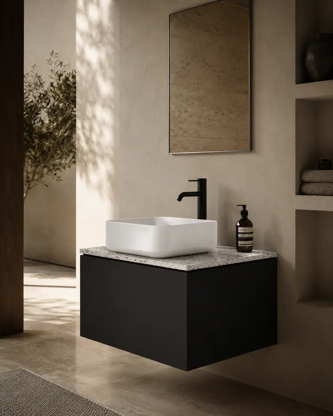 Meuble salle de bain 60 cm, Caruso