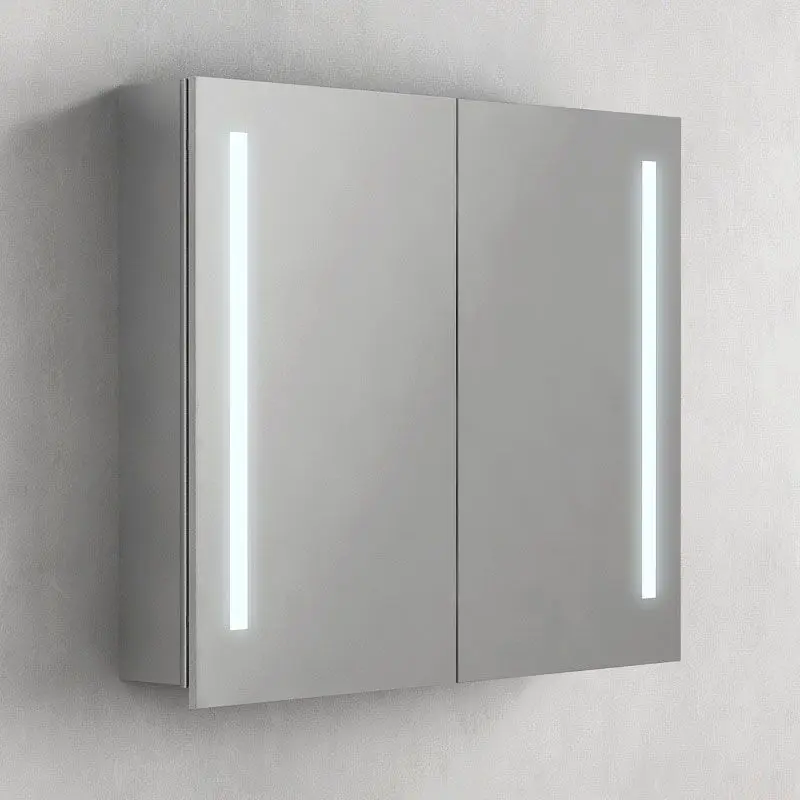 Armoire de toilette éclairante Glass 80 cm