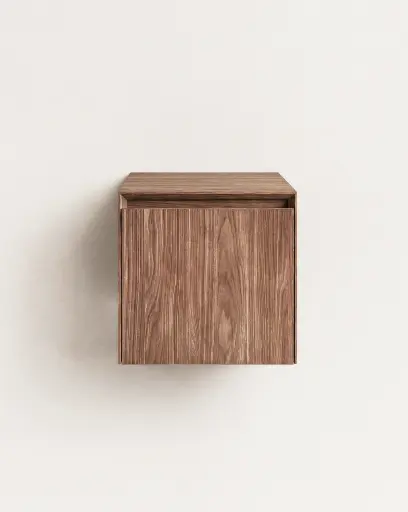 Meuble complémentaire suspendu bois chêne, 40cm , Léman.webp
