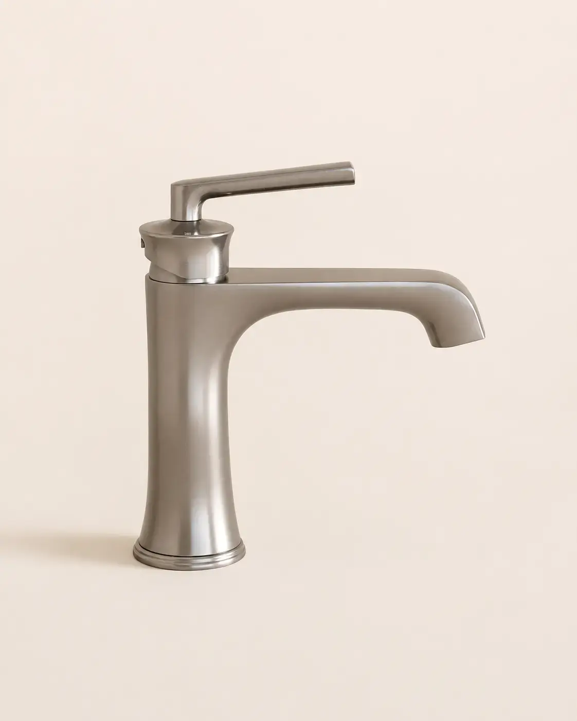Robinet Mitigeur Lavabo inox brossé, Art Déco 