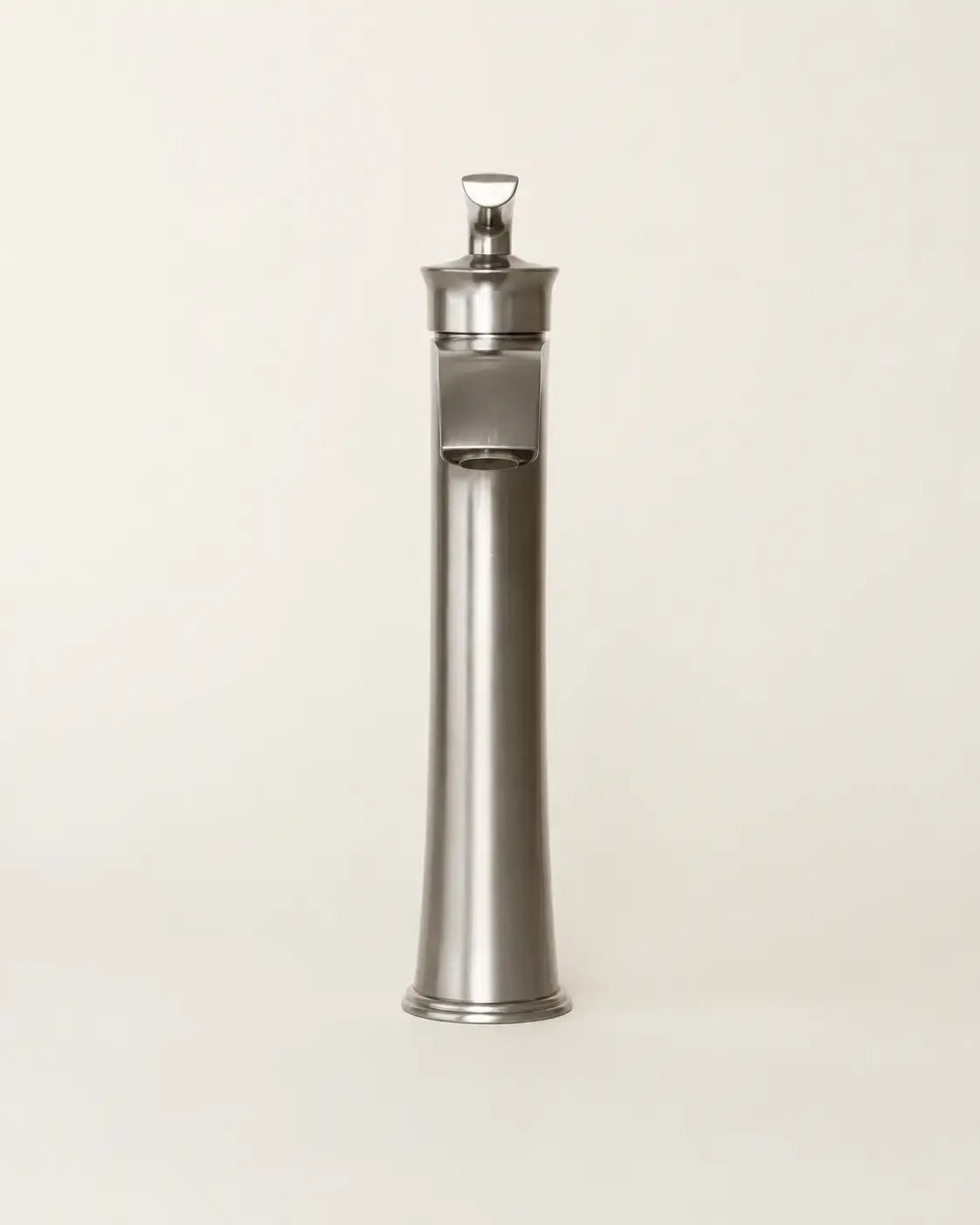 Robinet Mitigeur Lavabo Haut, Art Déco, Inox Brossé