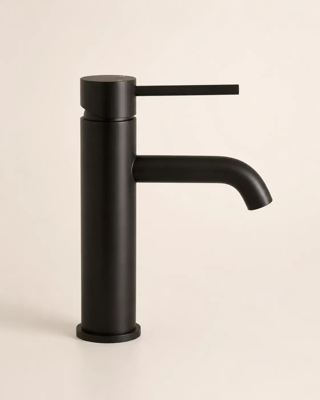 Robinet mitigeur lavabo noir brossé, Châtelet