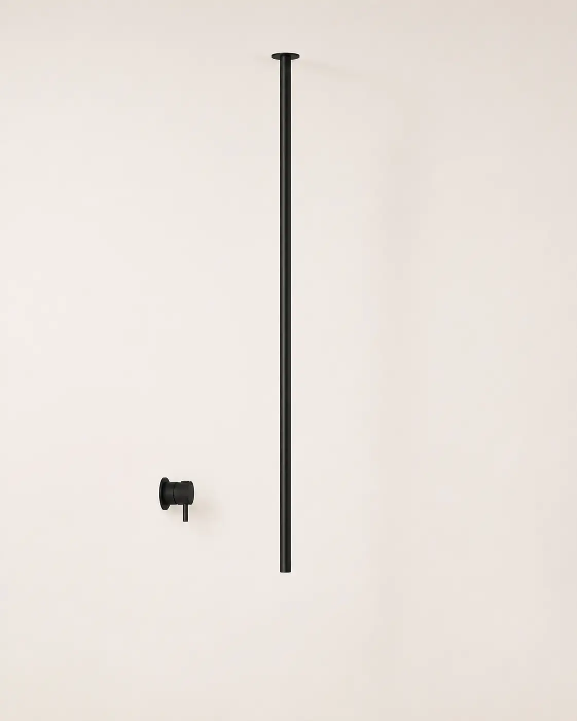 Mitigeur lavabo plafond, noir brossé, Châtelet