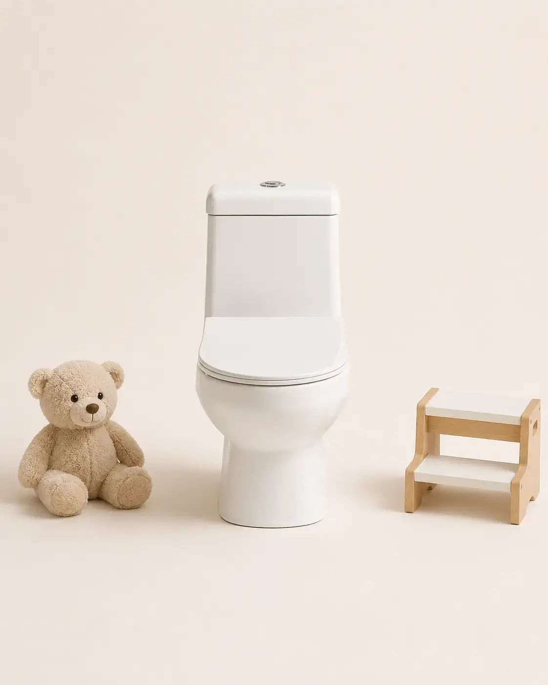 WC à poser enfant 50X25.5cm avec abattant Blanc Brillant KID 