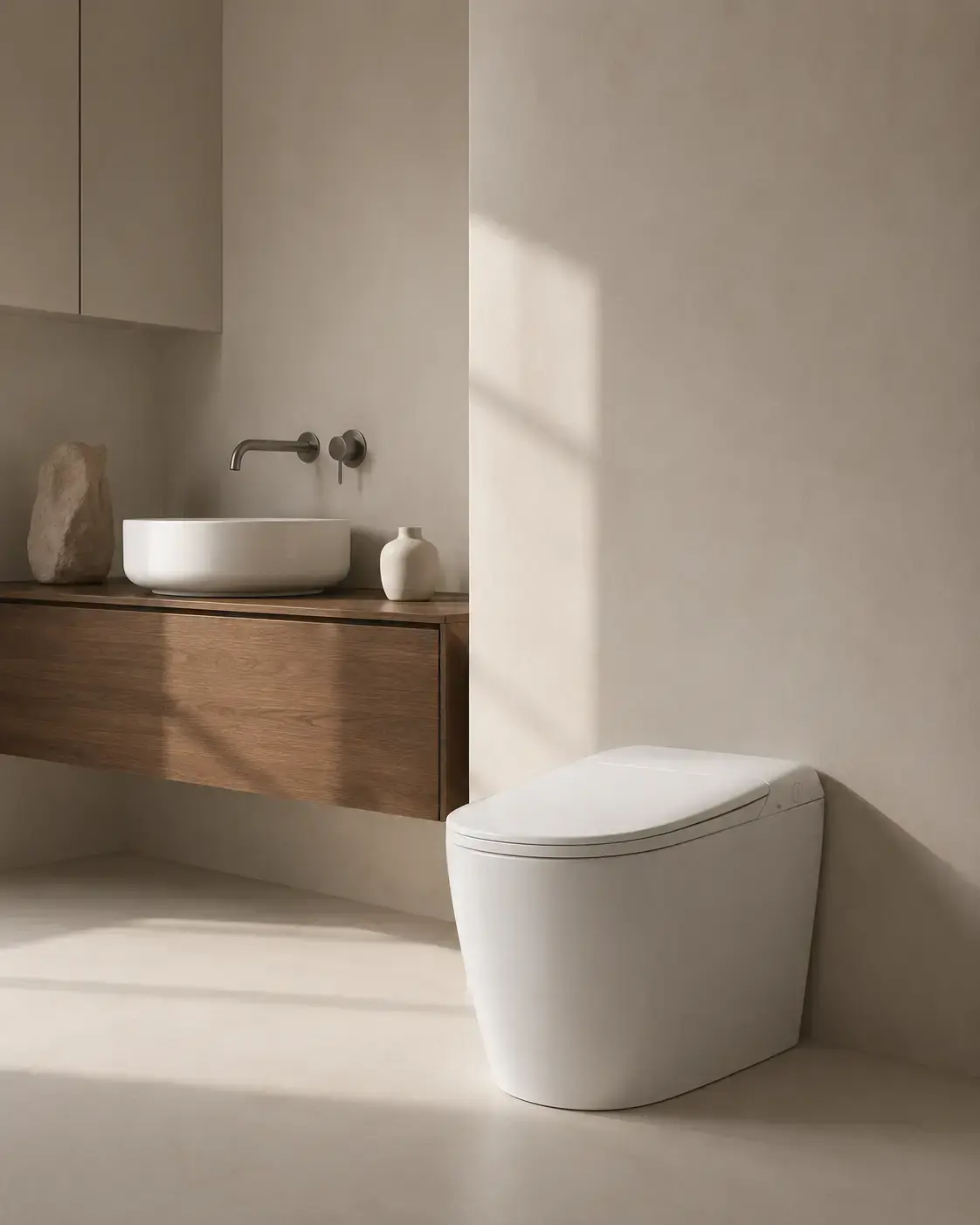 WC à poser blanc brillant à réservoir intégré, Venturi
