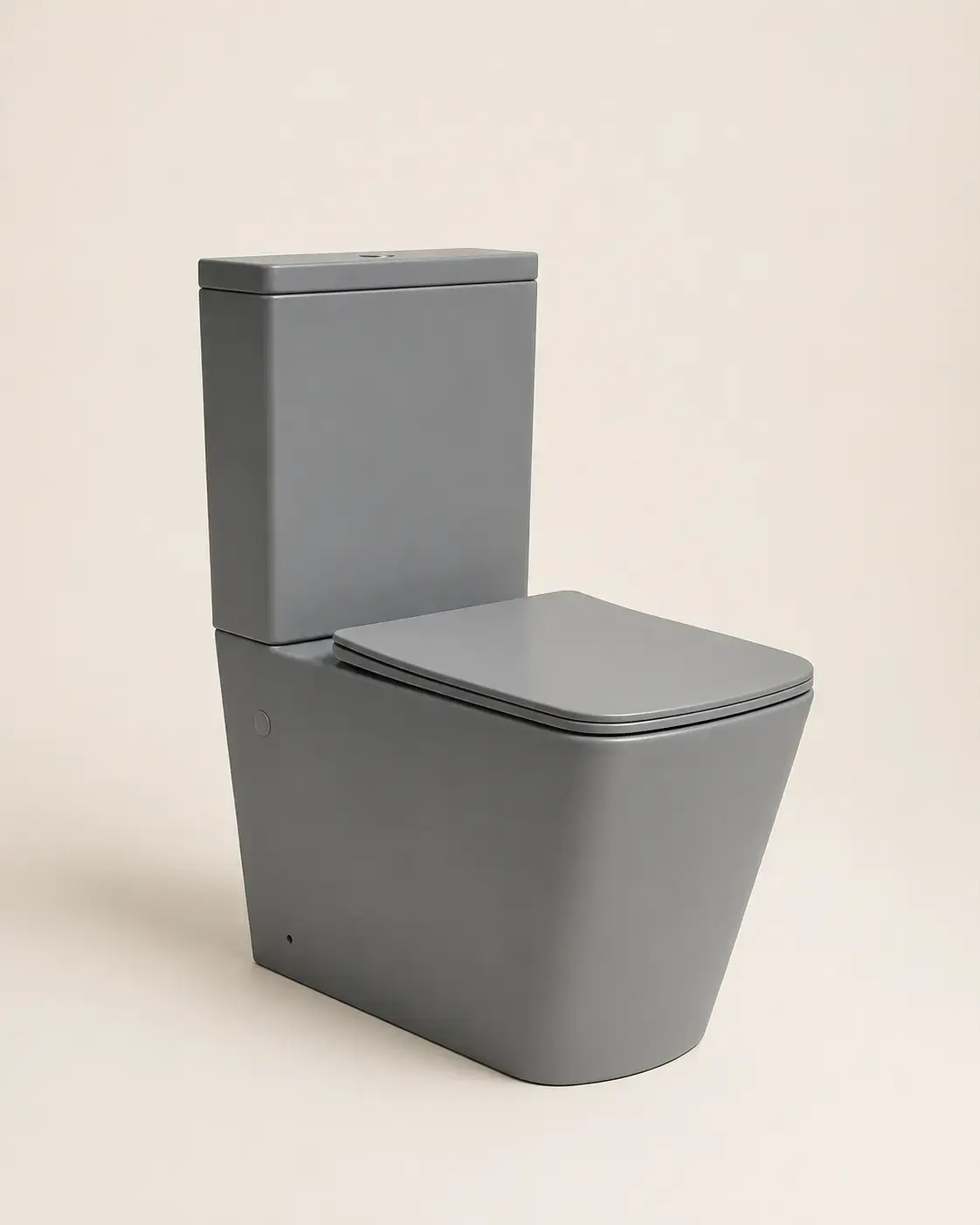 WC à poser, 64x38x83 cm, Gris clair mat, Flavio