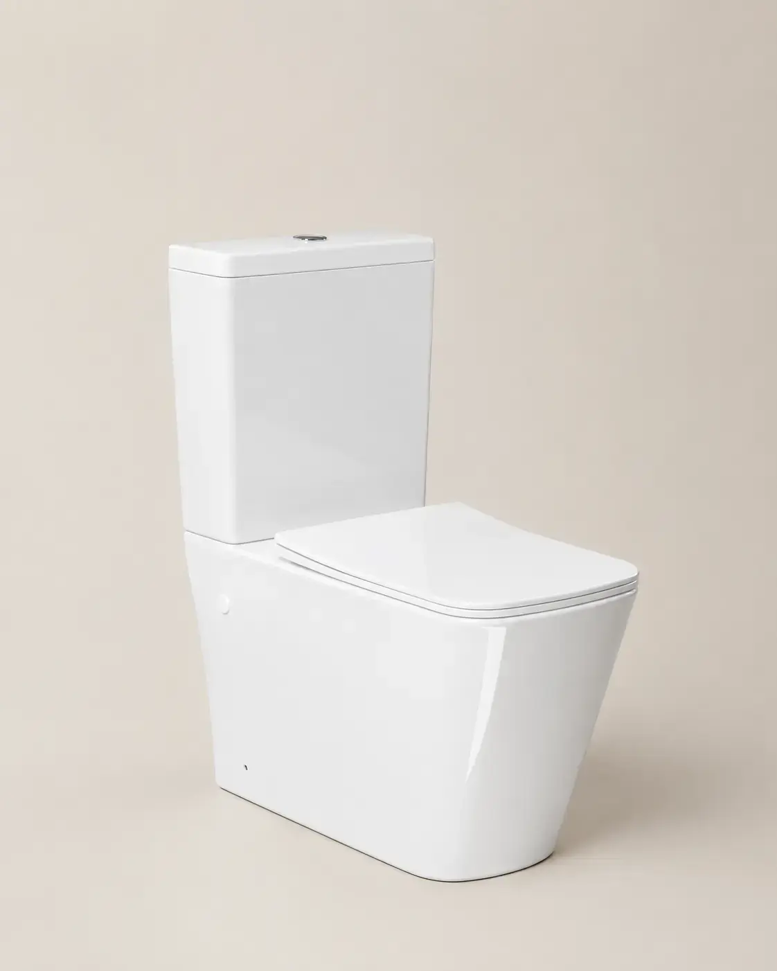 WC à poser, 64x38x83 cm, Blanc brillant, Flavio  