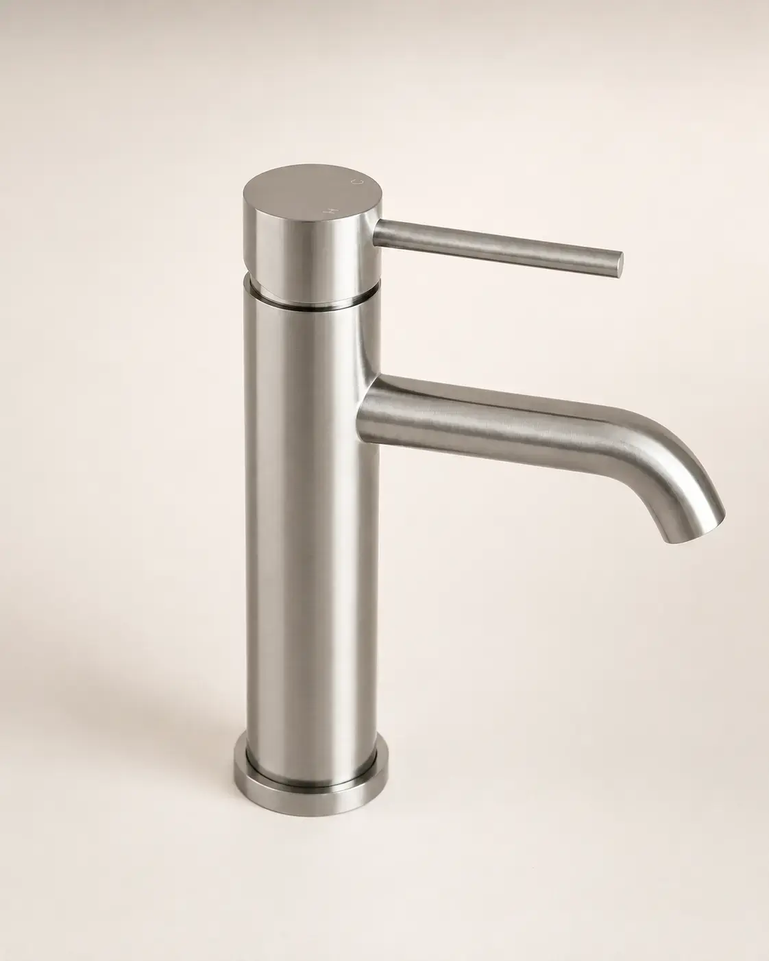Mitigeur lavabo inox brossé, Châtelet
