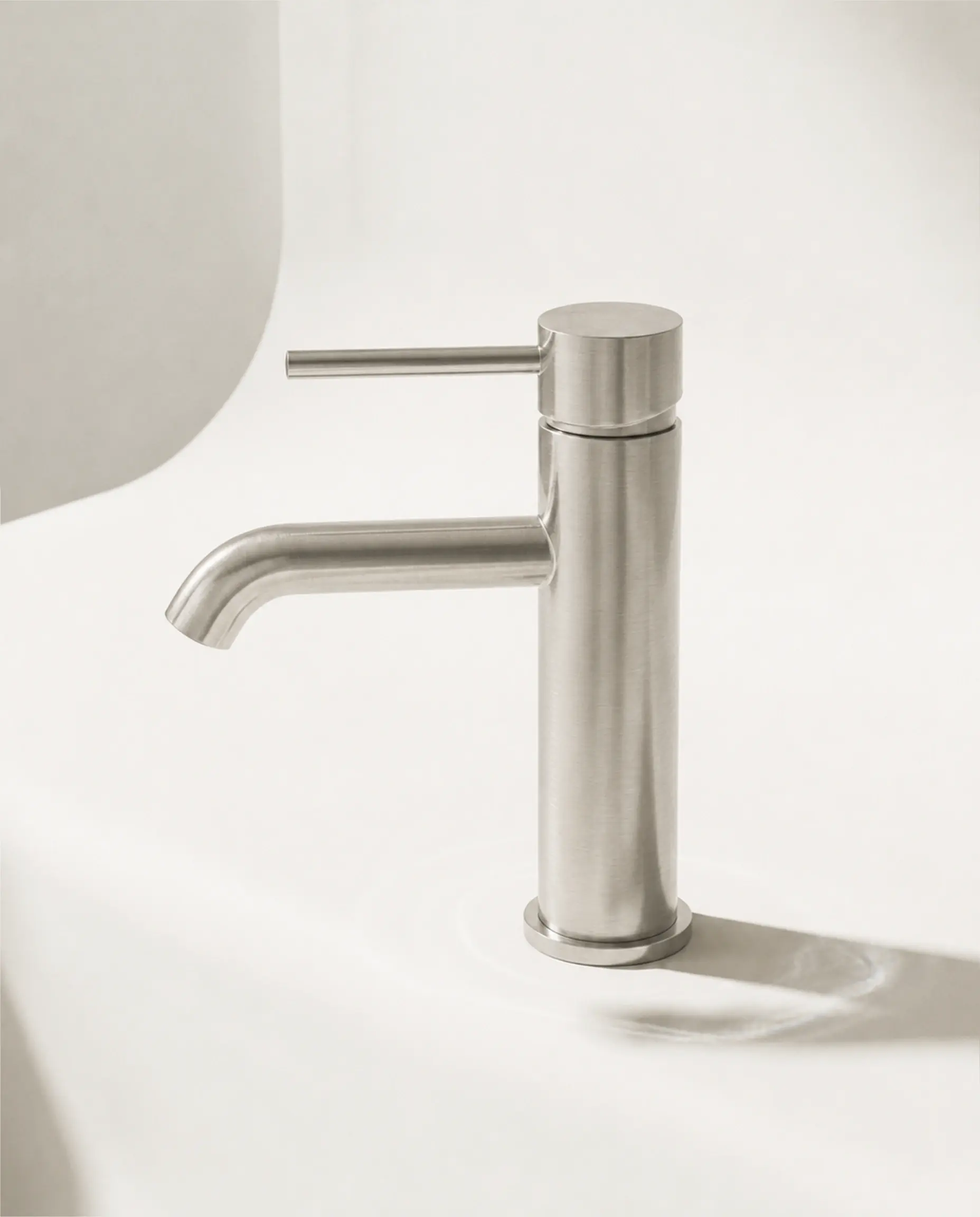 Mitigeur lavabo inox brossé, Châtelet