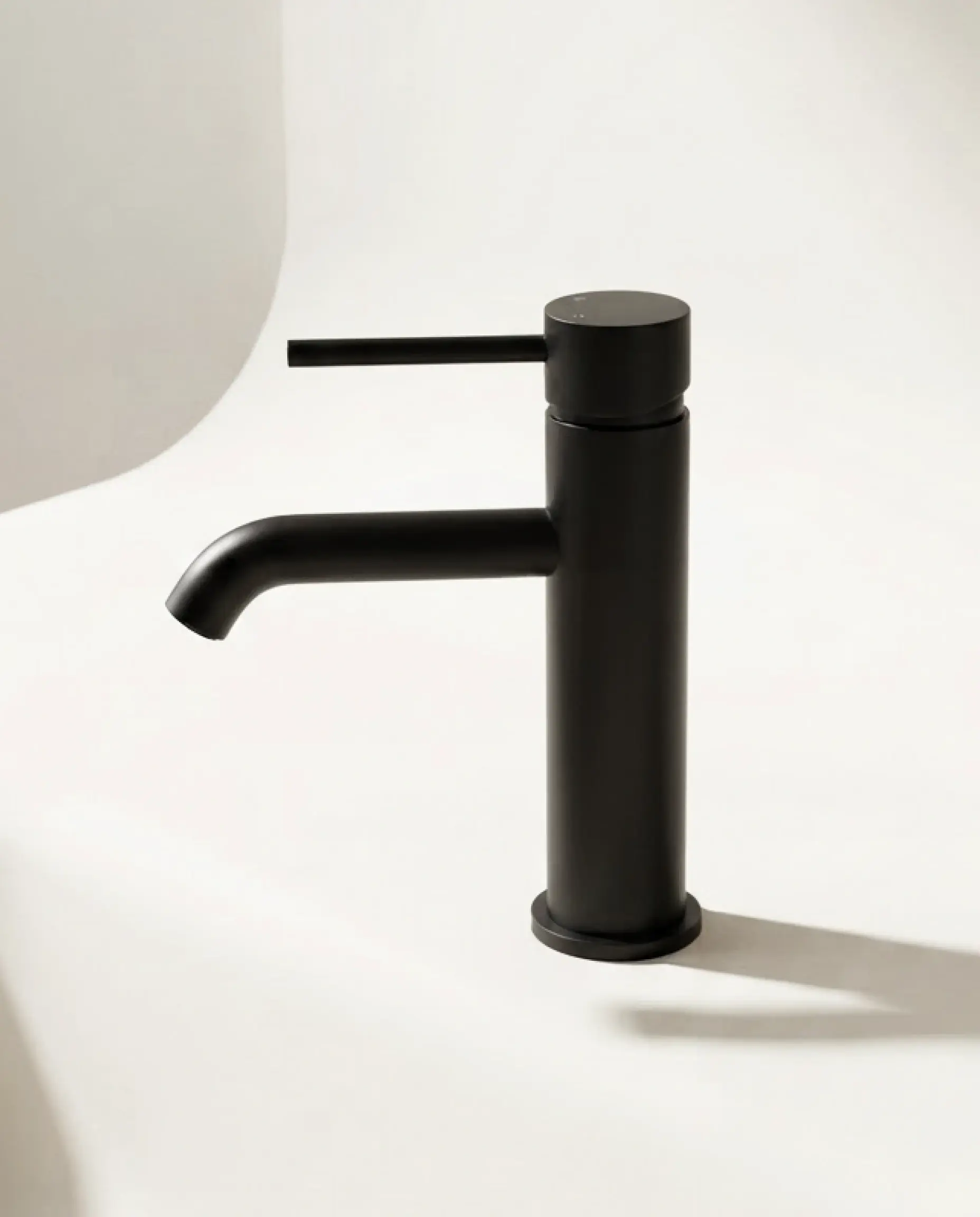 Robinet mitigeur lavabo noir brossé, Châtelet