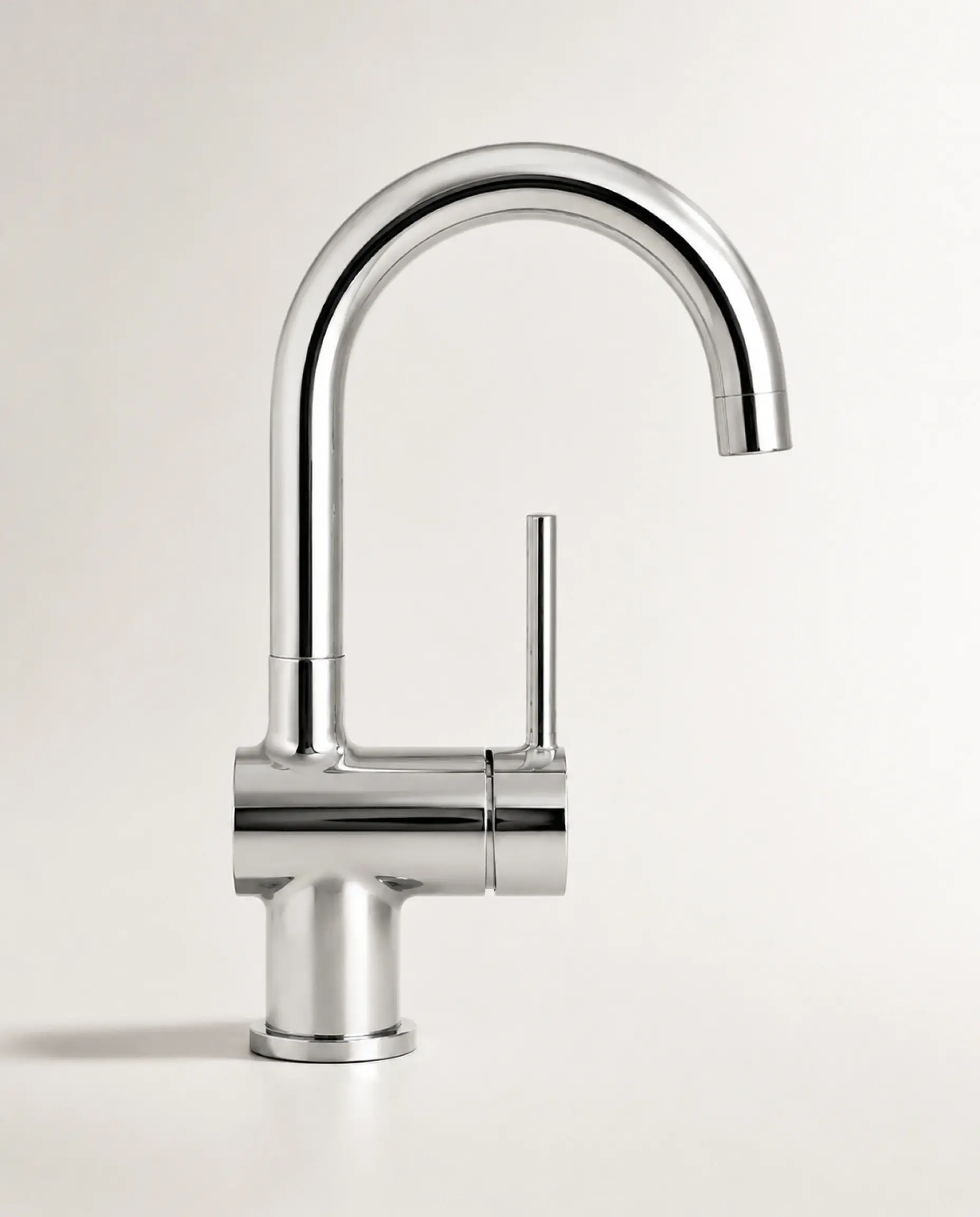 Robinet mitigeur lavabo col de cygne, chrome, Châtelet