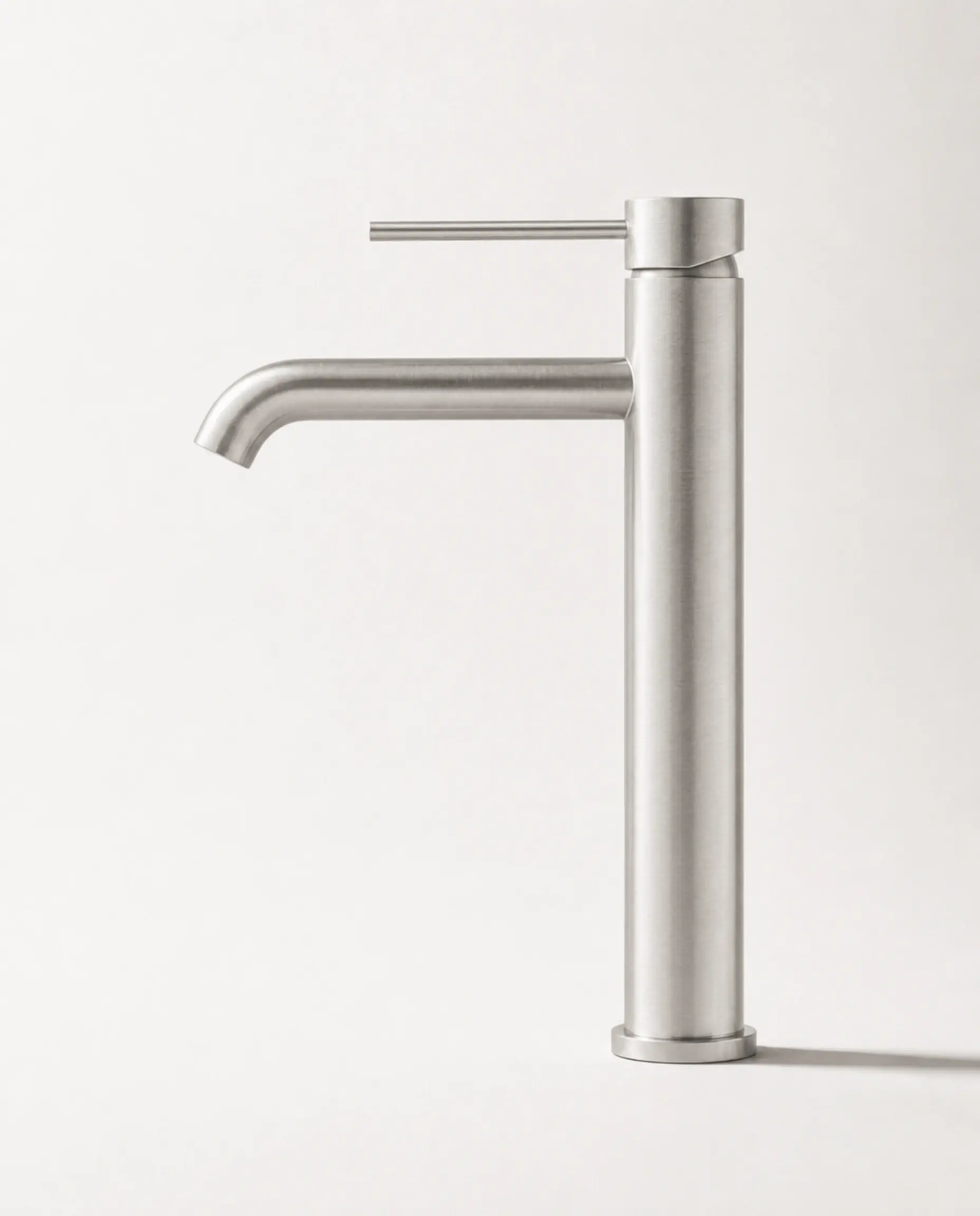 Mitigeur lavabo haut inox brossé, Châtelet