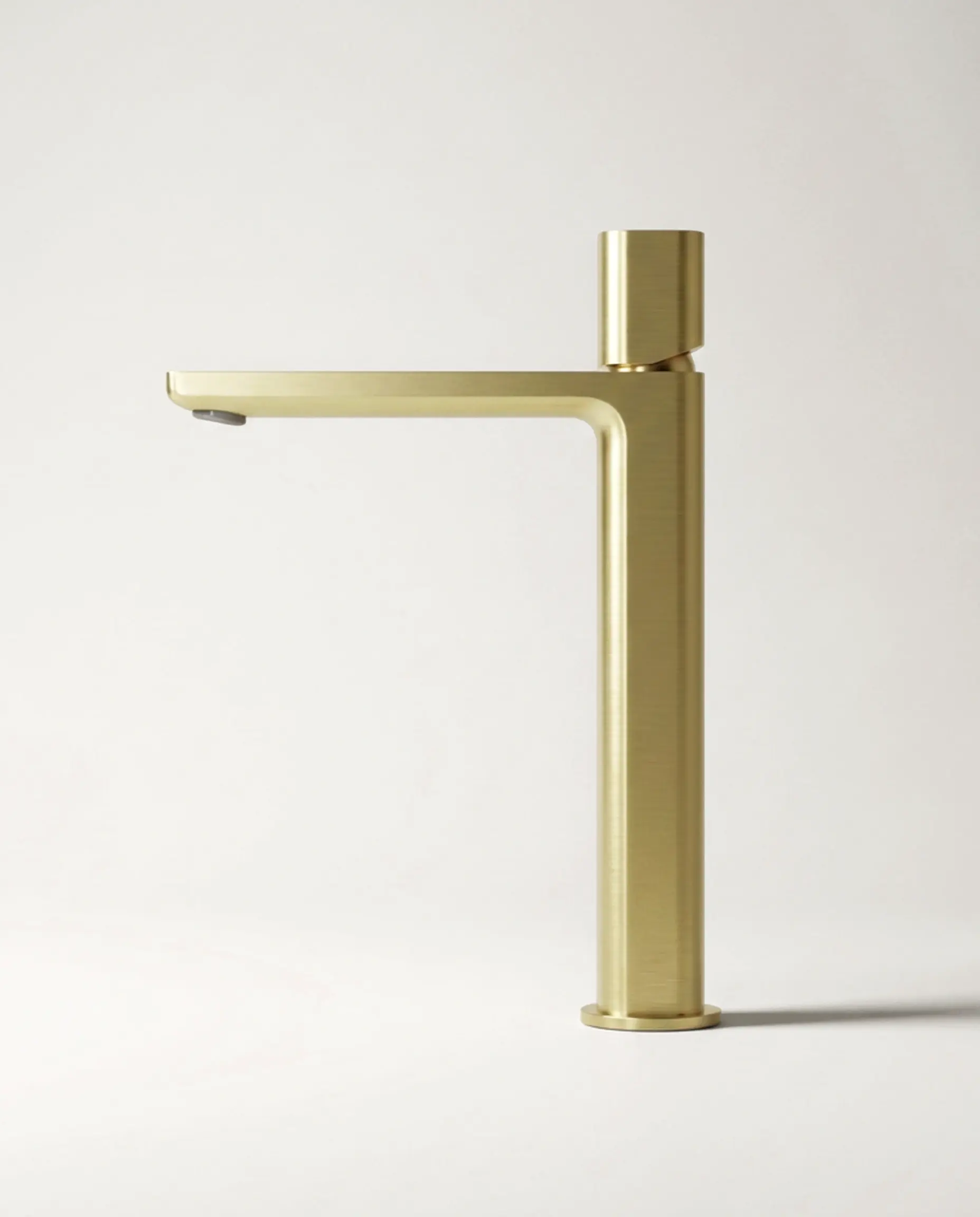Deauville, Mitigeur Lavabo Haut Doré Brossé