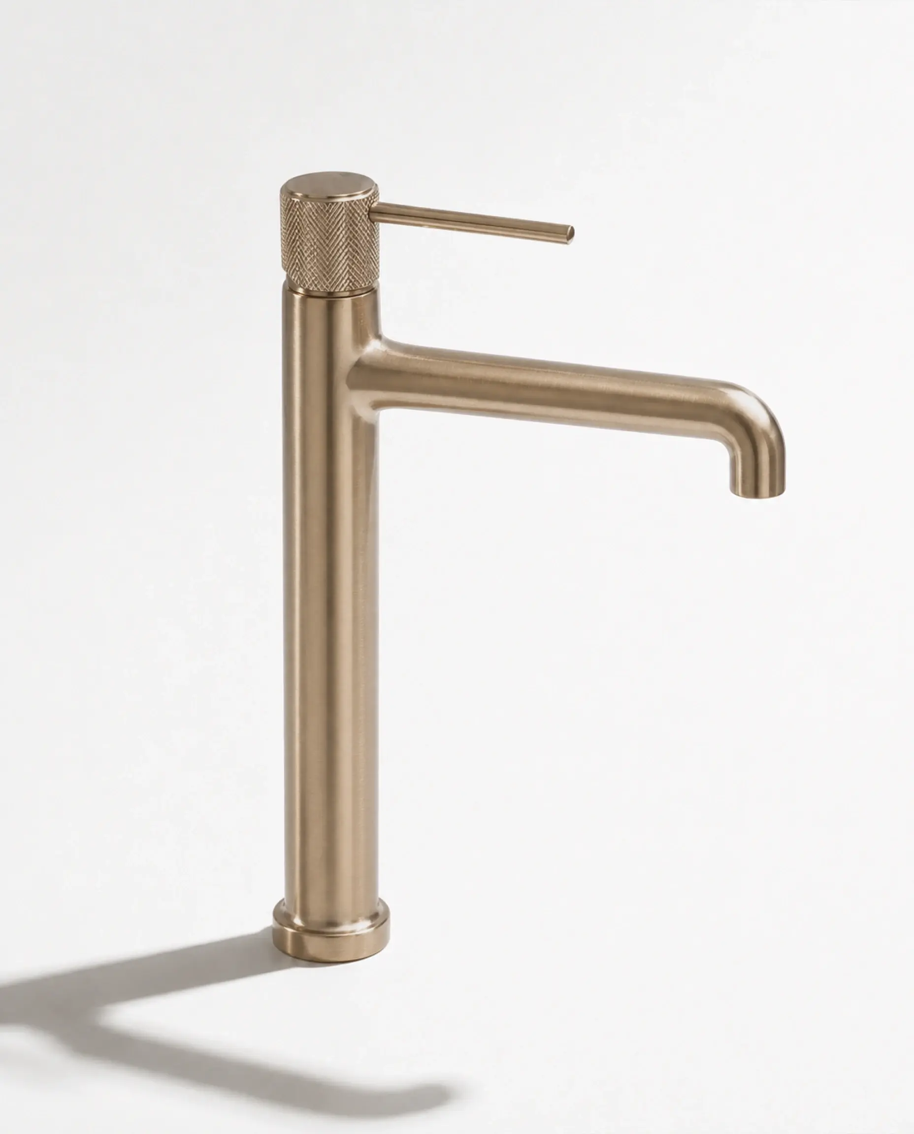 Mitigeur lavabo surélevé Bruma champagne