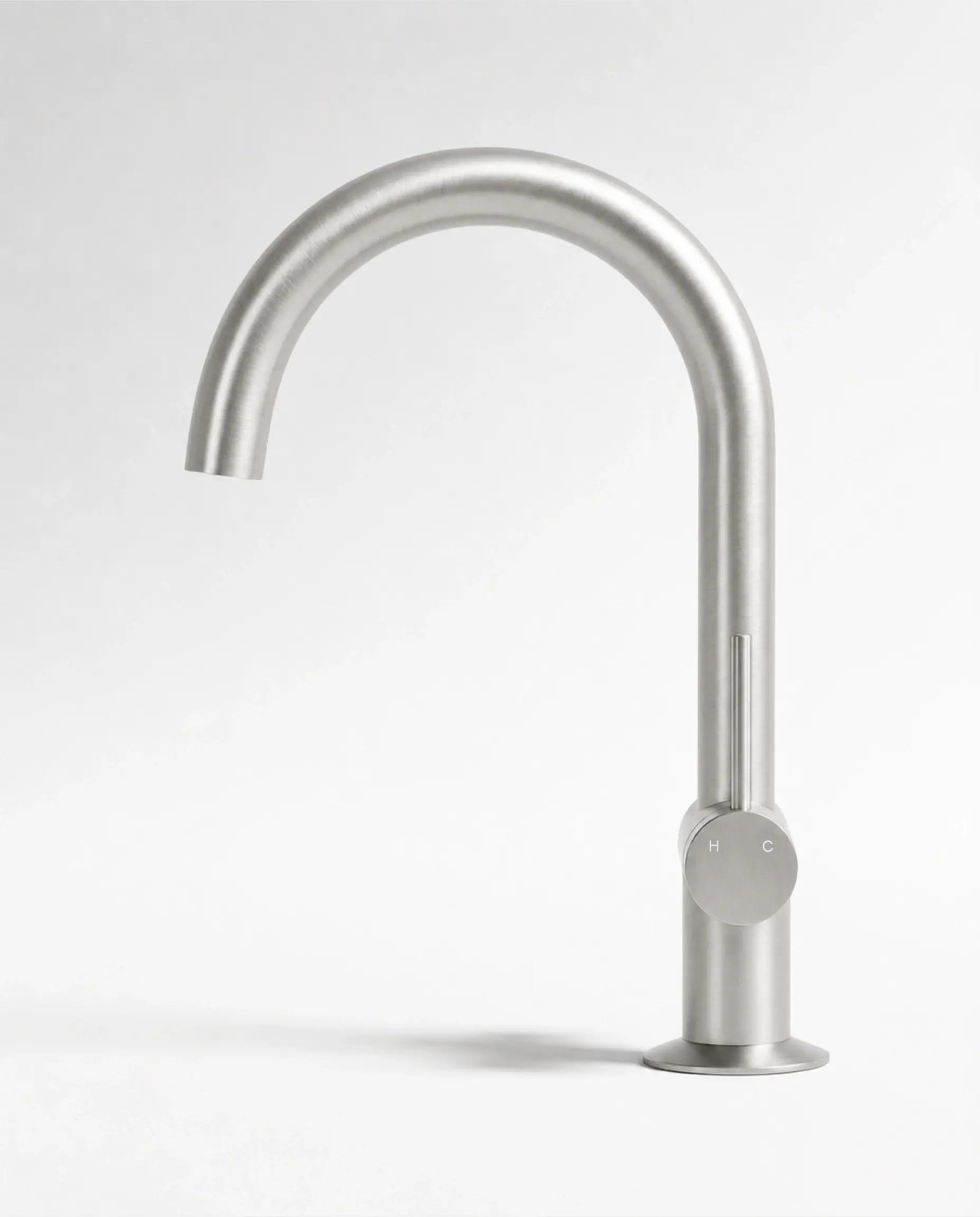 Mitigeur lavabo col de cygne, Silver white, Madeleine          
