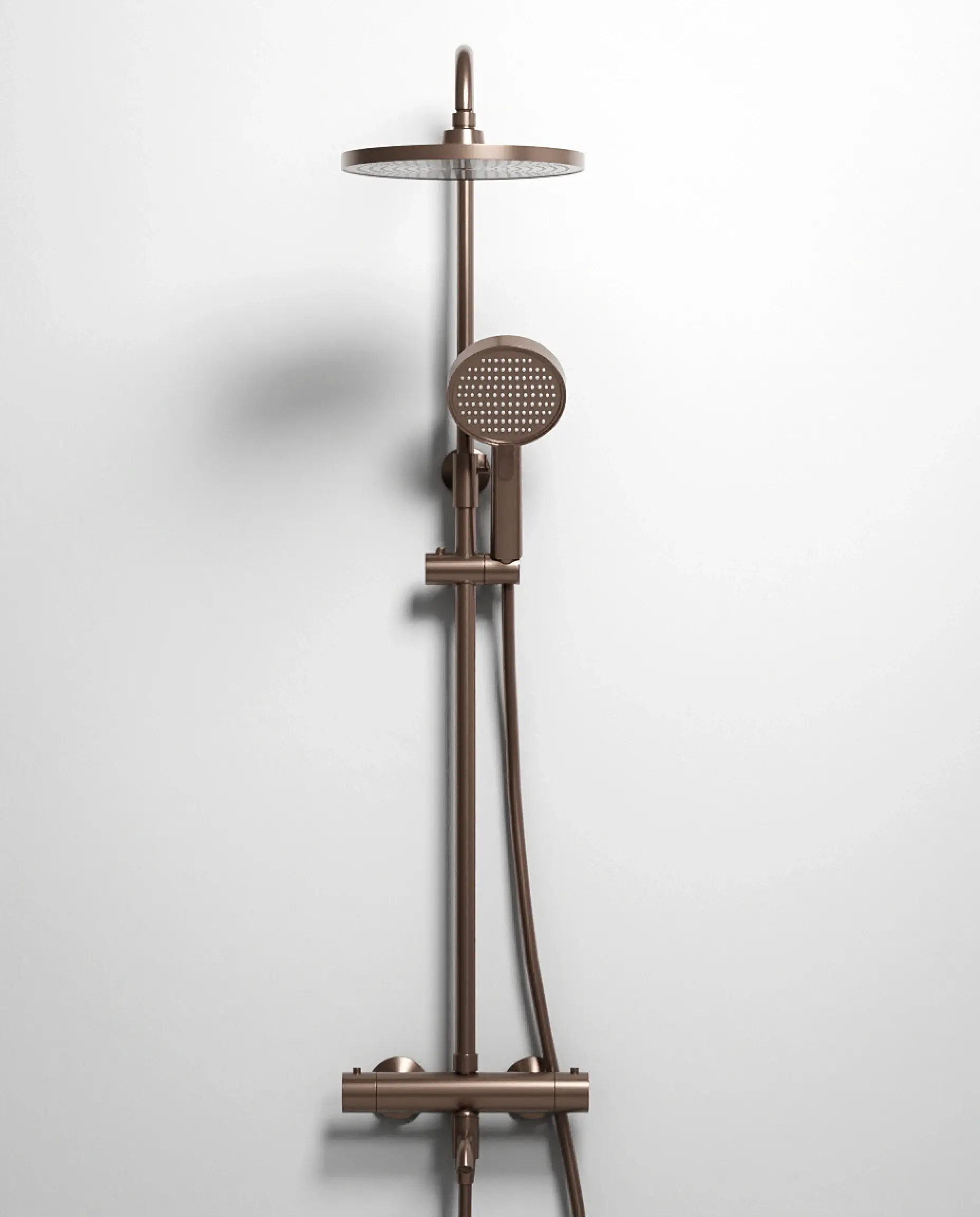 Colonne bain douche thermostatique, café, Madeleine        