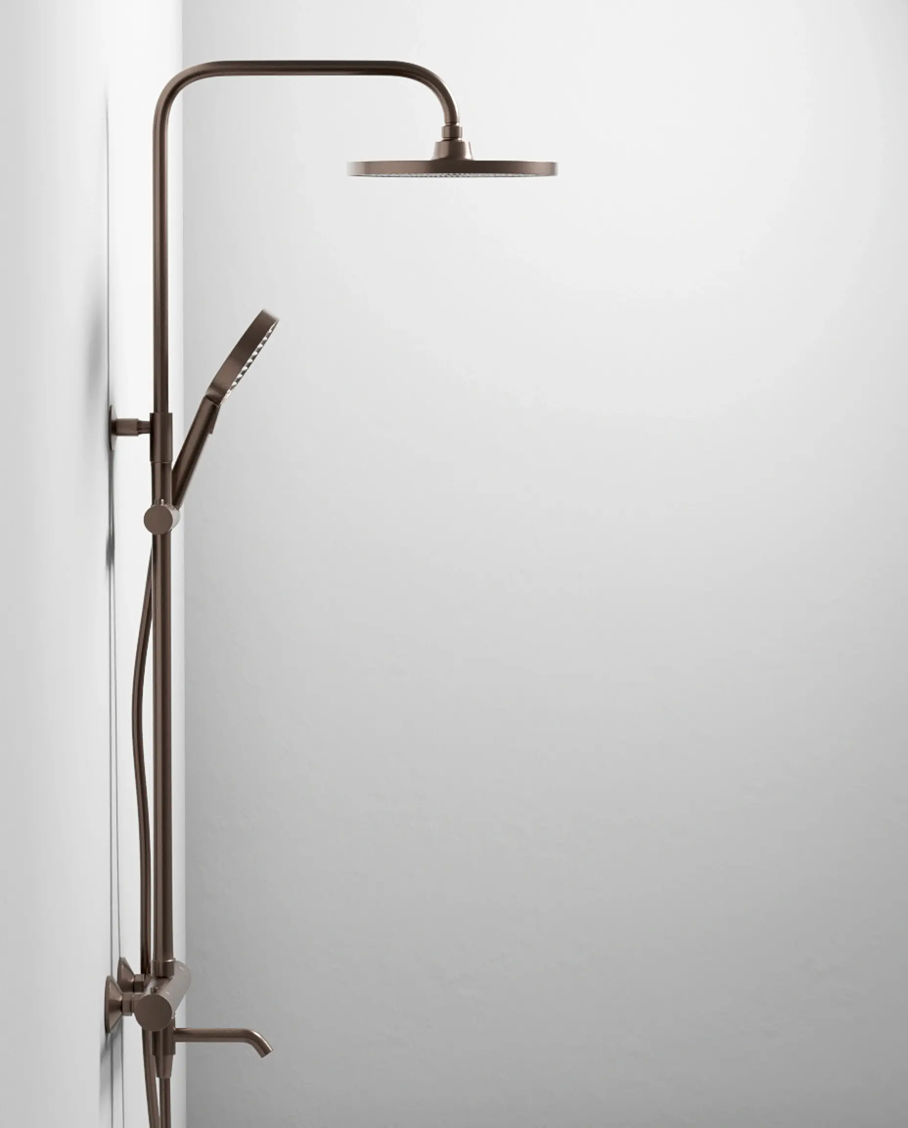 Colonne bain douche thermostatique, café, Madeleine        