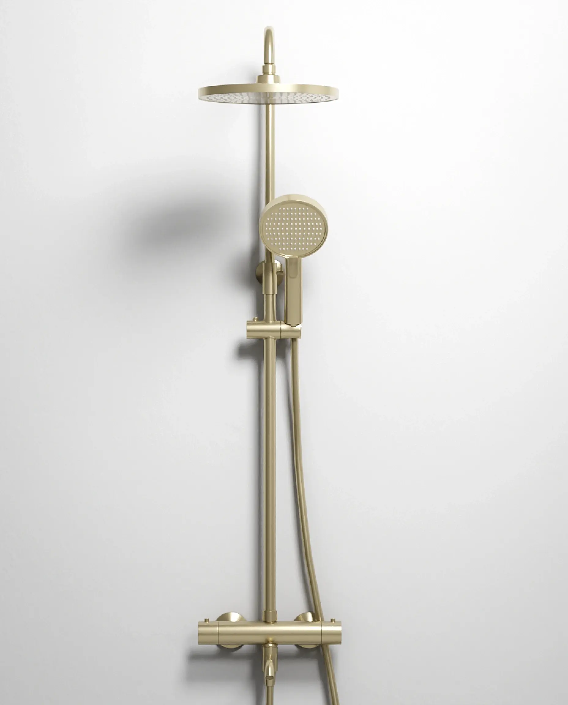 Colonne bain douche thermostatique, Champagne, Madeleine       