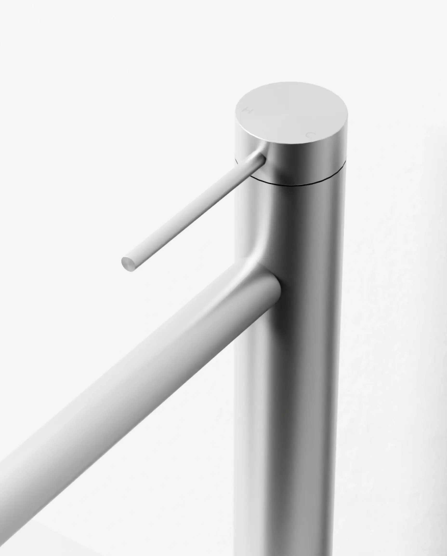 Mitigeur lavabo surélevé, Silver white, Madeleine    