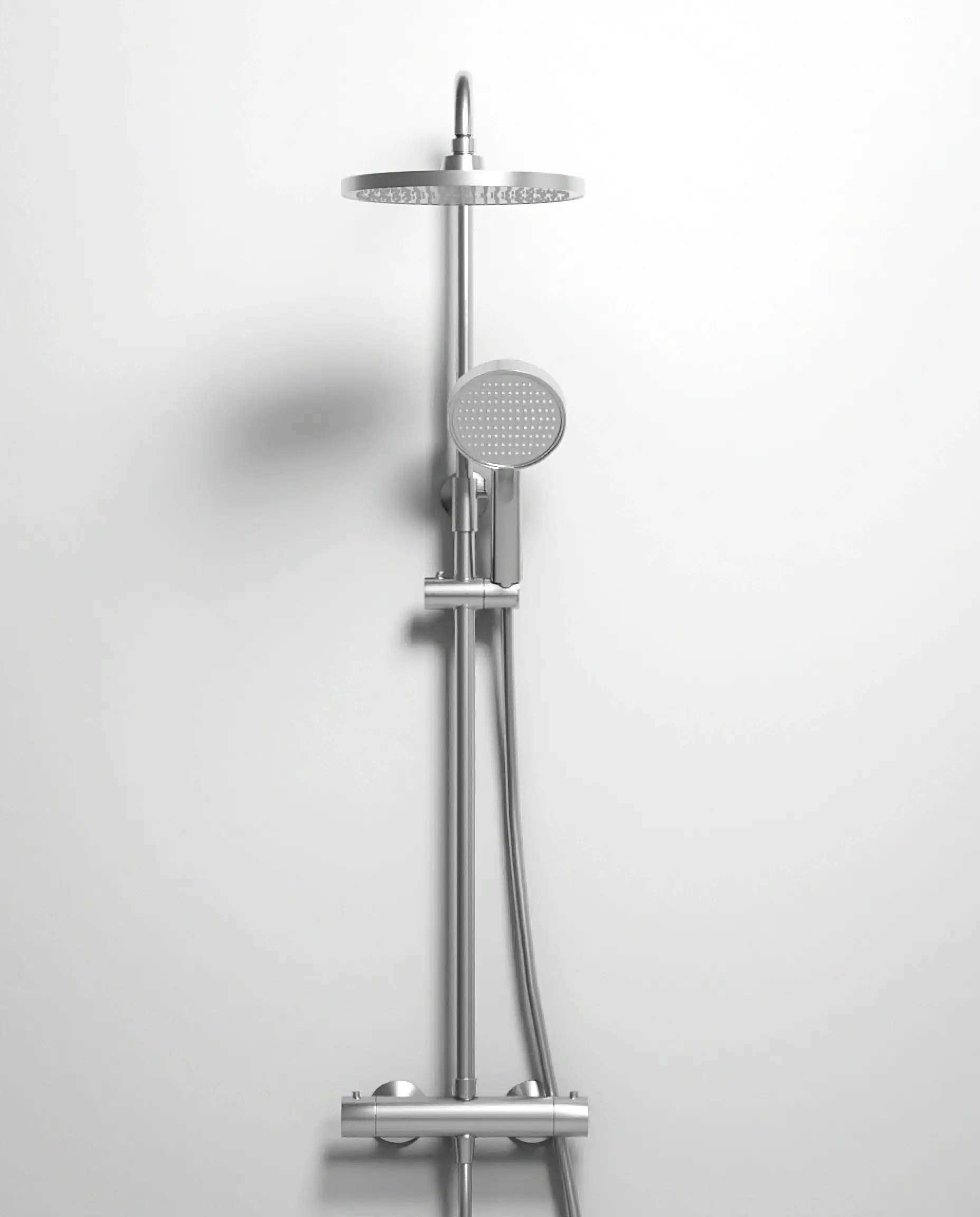 Colonne de douche thermostatique, Silver white, Madeleine  