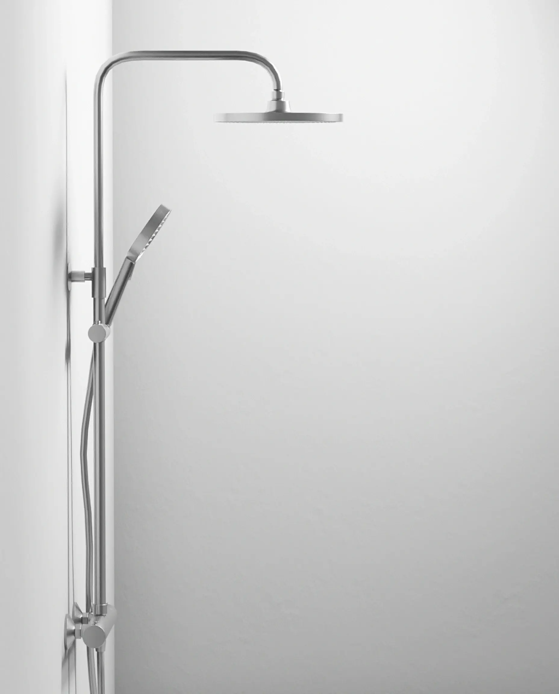 Colonne de douche thermostatique, Silver white, Madeleine  