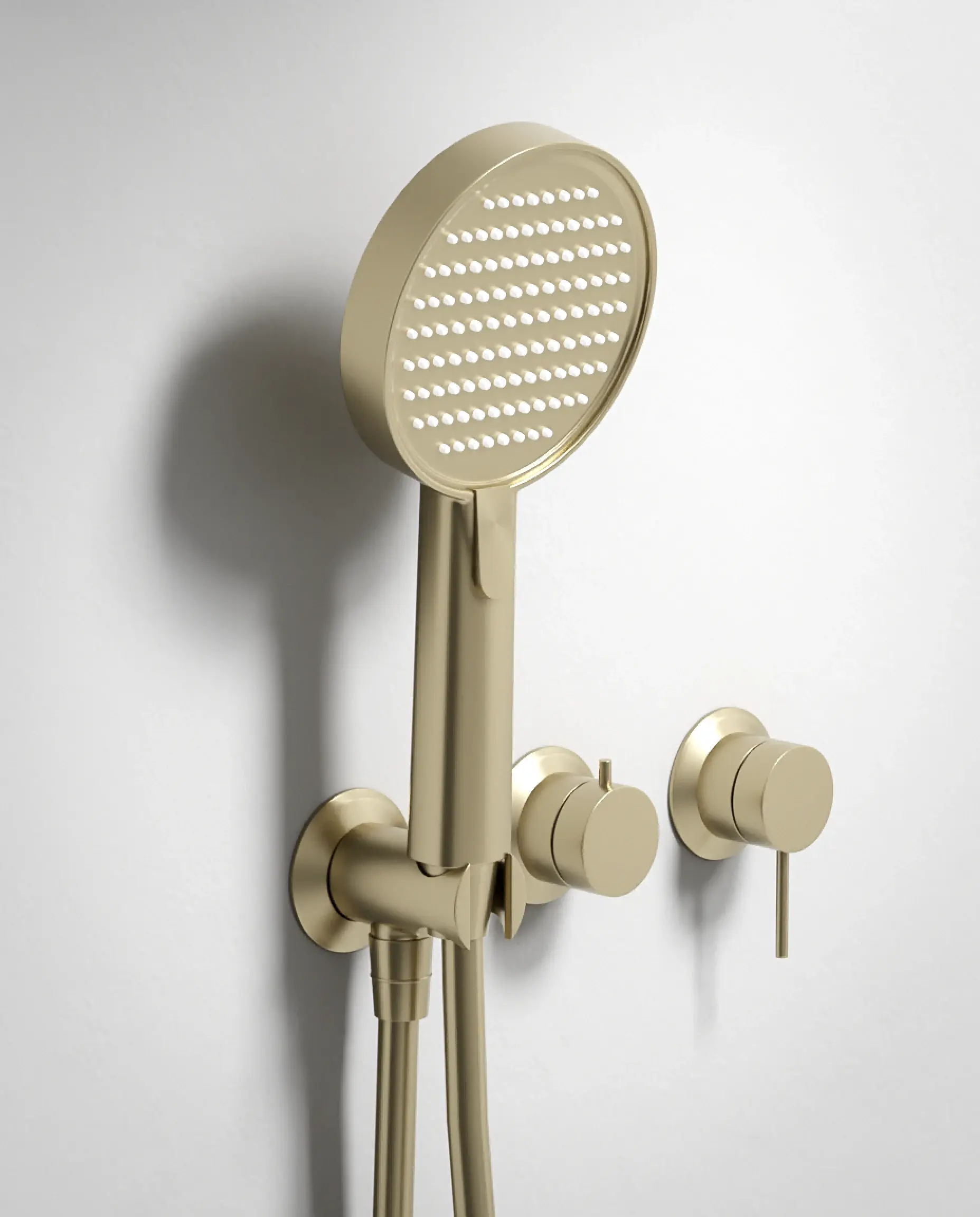 Composition mitigeur de douche encastrée, Champagne, Madeleine    