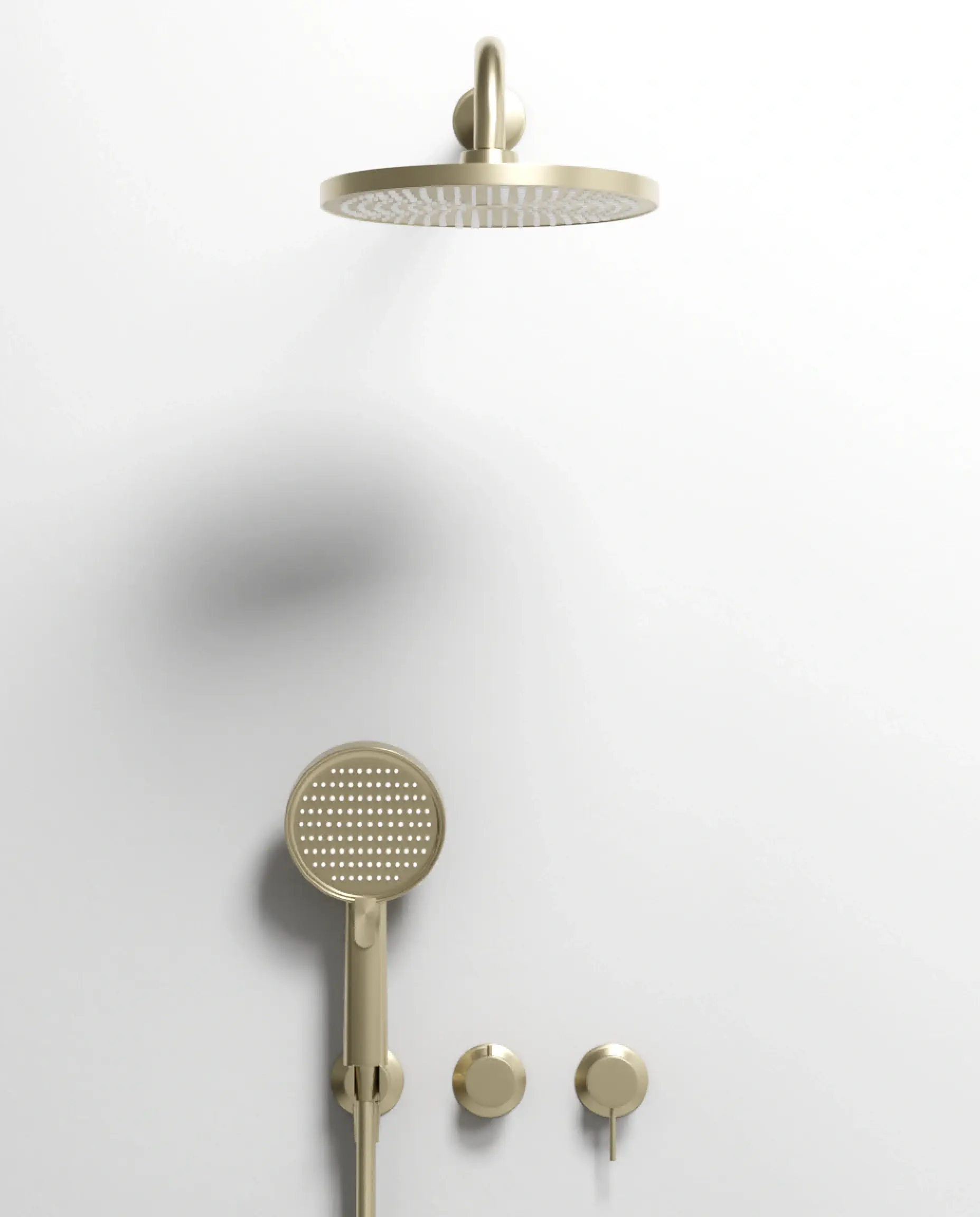 Composition mitigeur de douche encastrée, Champagne, Madeleine    