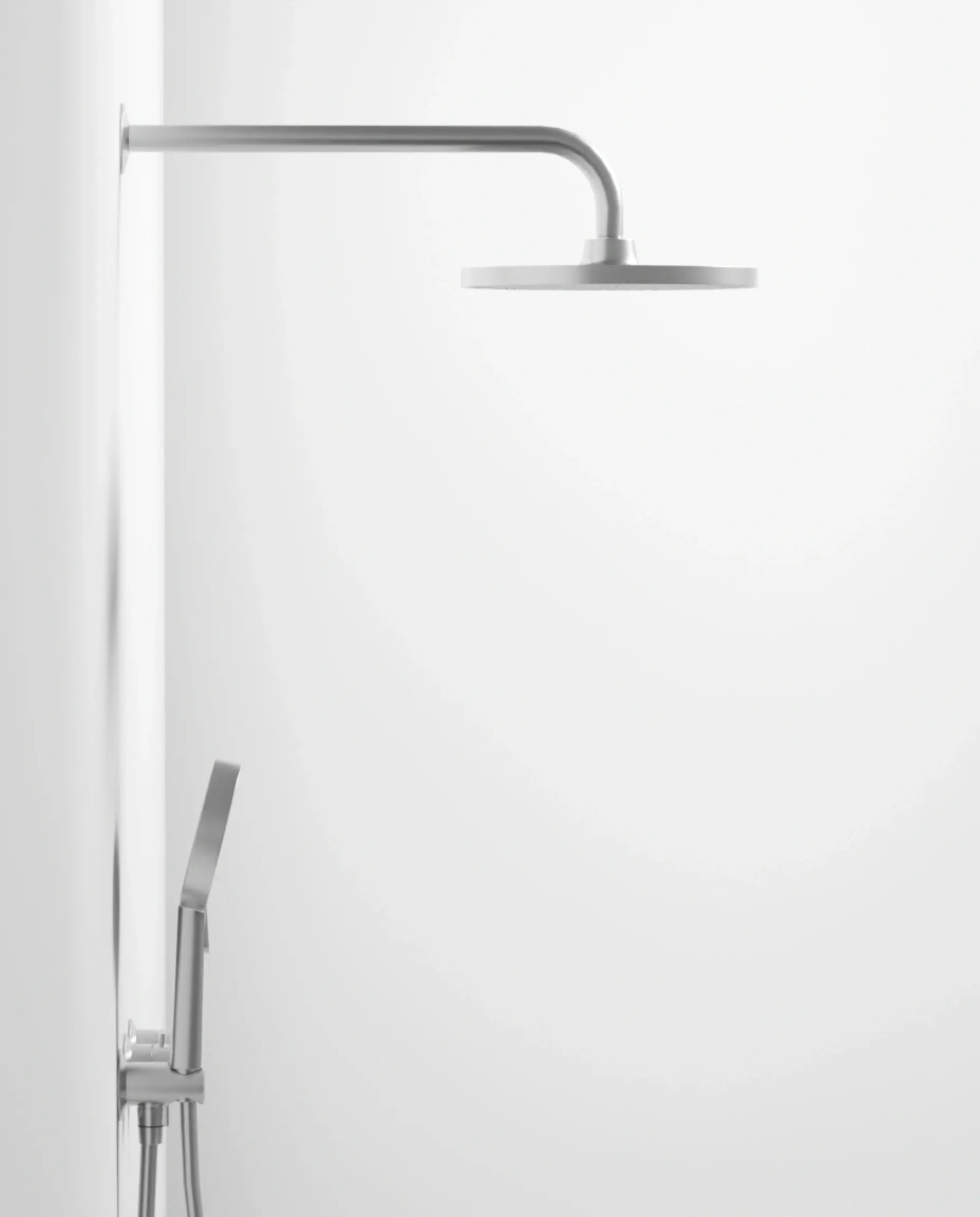 Composition mitigeur de douche encastrée, Silver white, Madeleine   