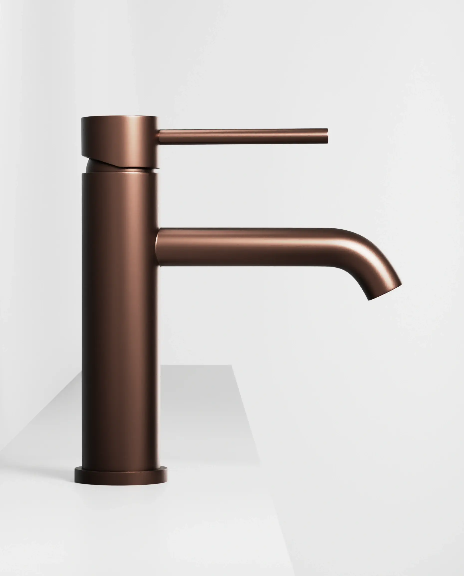 Robinet mitigeur lavabo cuivré brossé, Châtelet