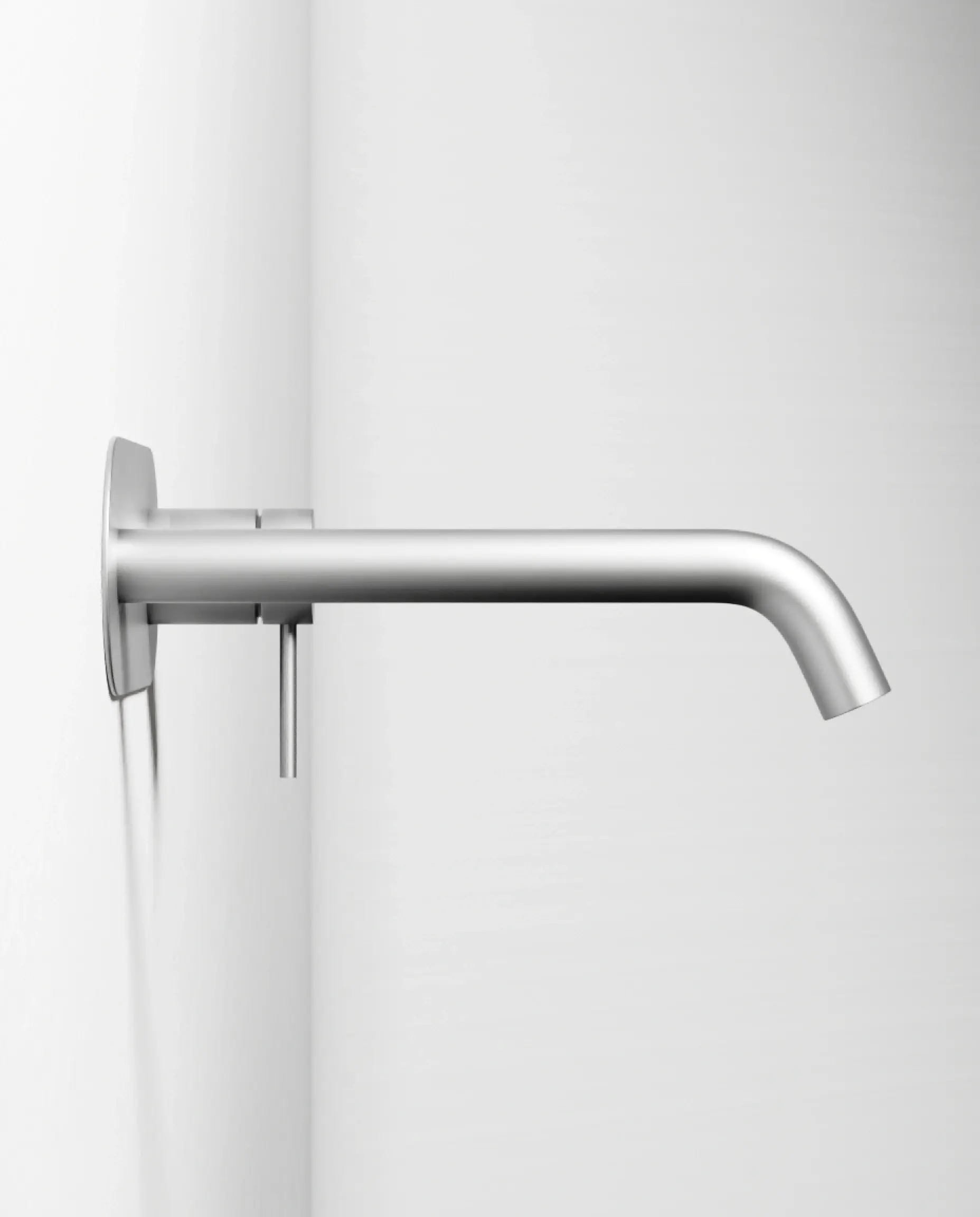 Mitigeur lavabo encastré avec plaque, Silver White, Madeleine