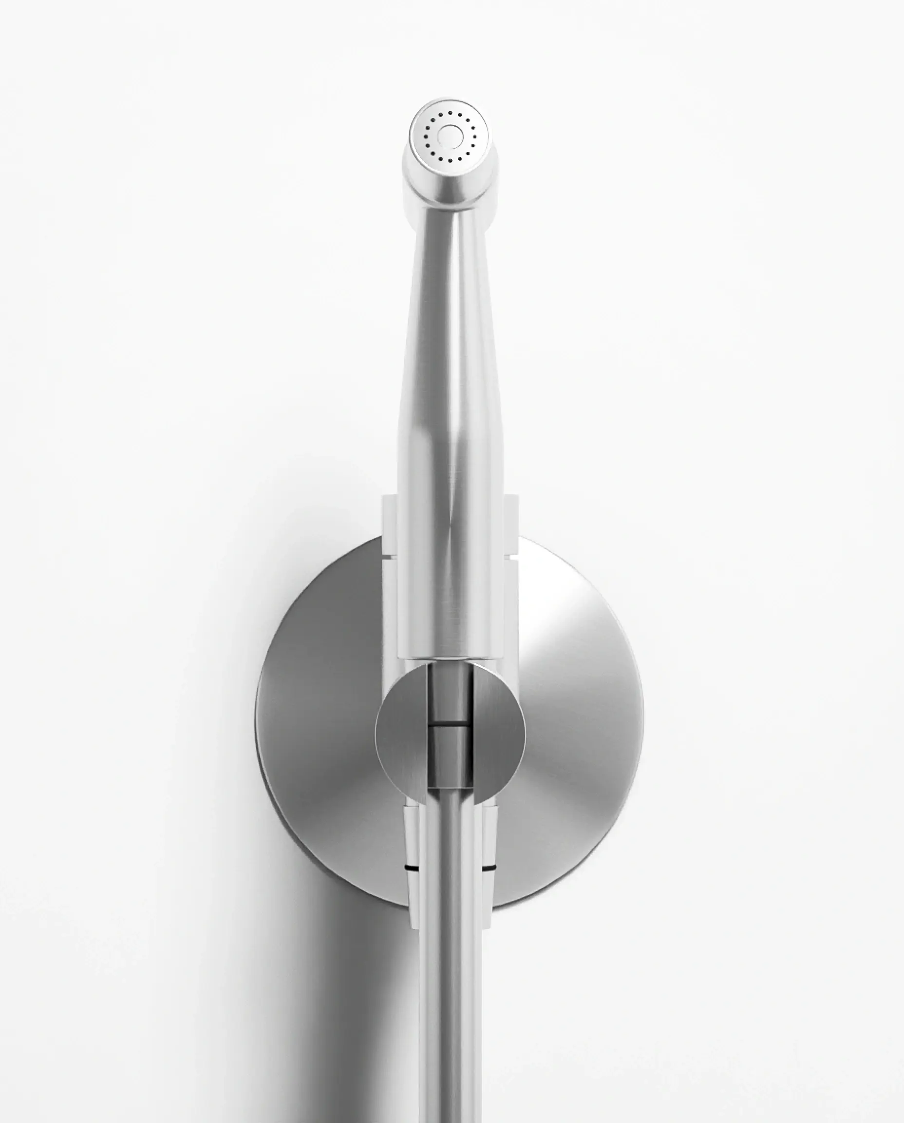 Set douchette hygiénique encastrée, Silver White, Madeleine