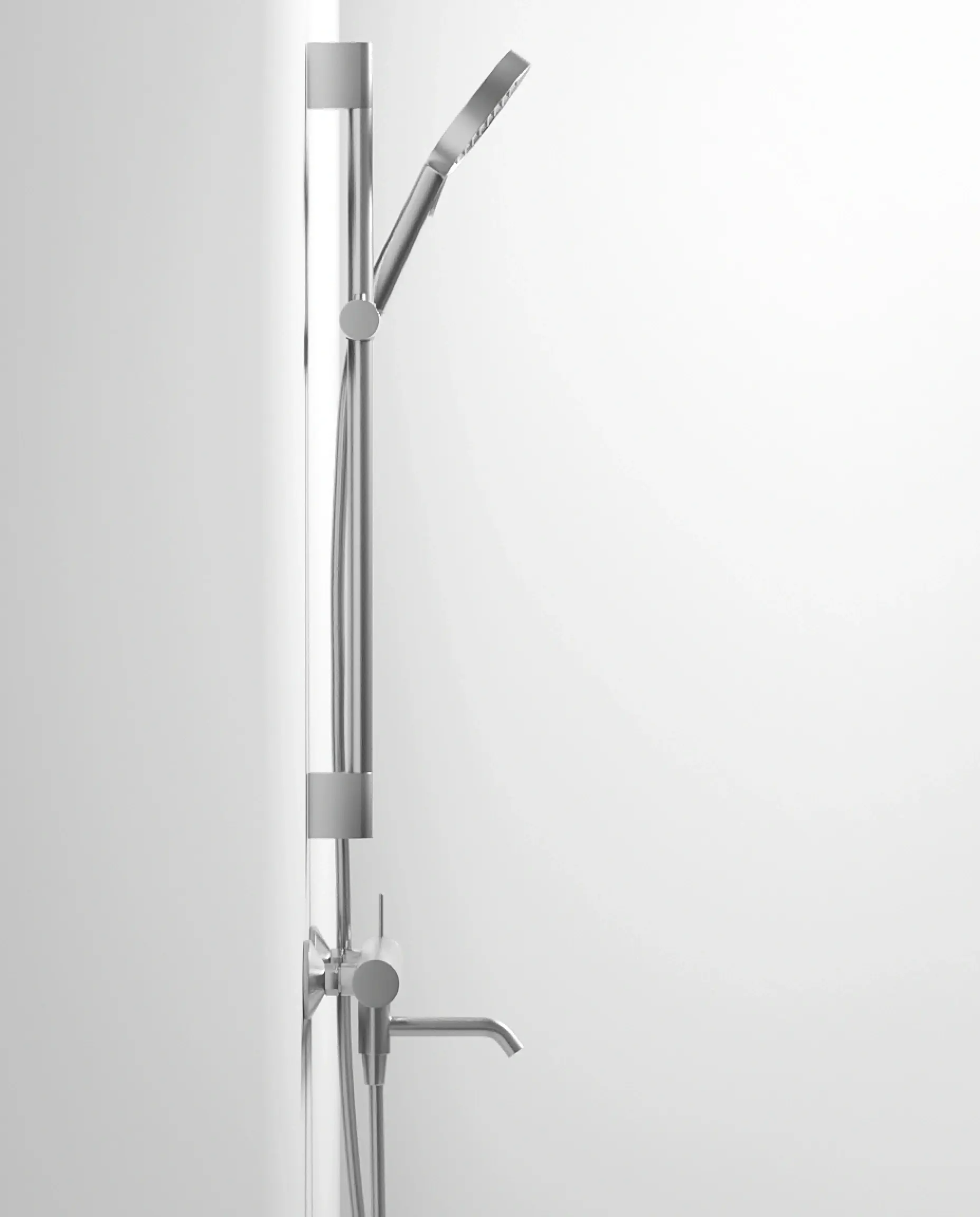 Mitigeur bain douche mitigeur, Silver white, Madeleine         