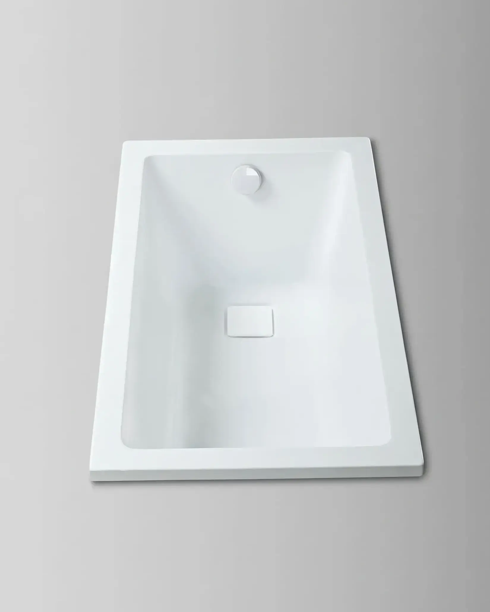 Baignoire rectangulaire acrylique Blanc Brillant 130x70 cm – Lavezzi