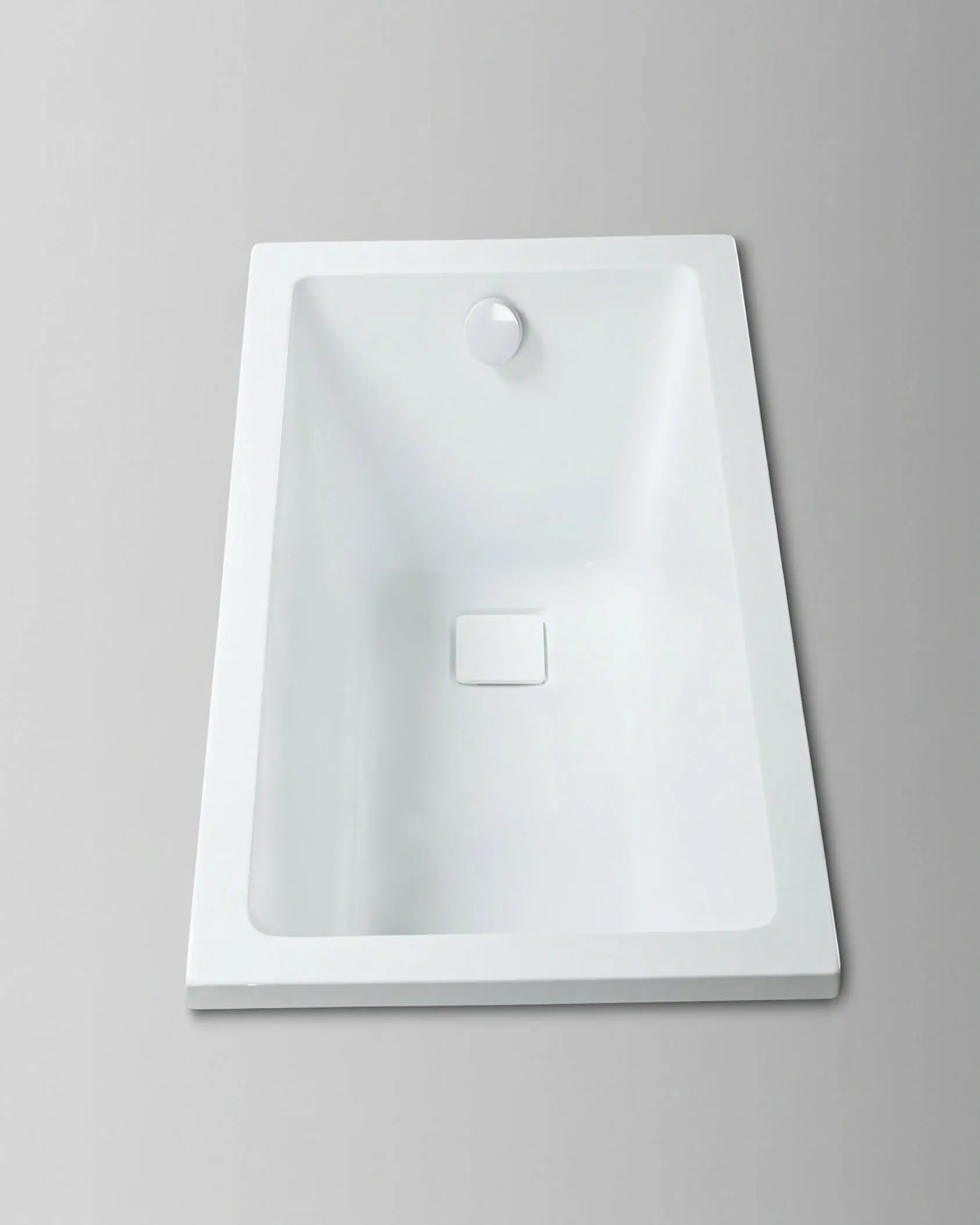 Baignoire rectangulaire acrylique Blanc Brillant 170x75 cm – Lavezzi