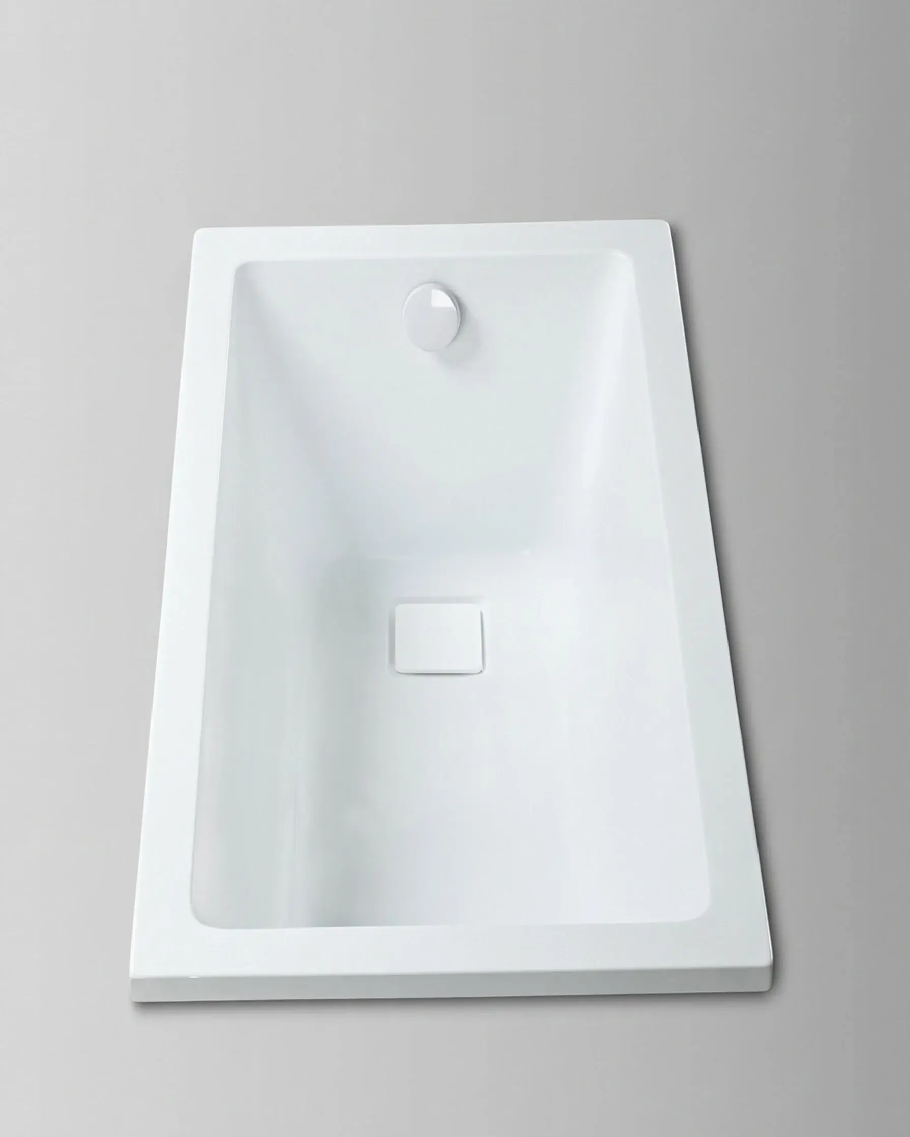 Baignoire rectangulaire acrylique Blanc Brillant 180x80 cm – Lavezzi
