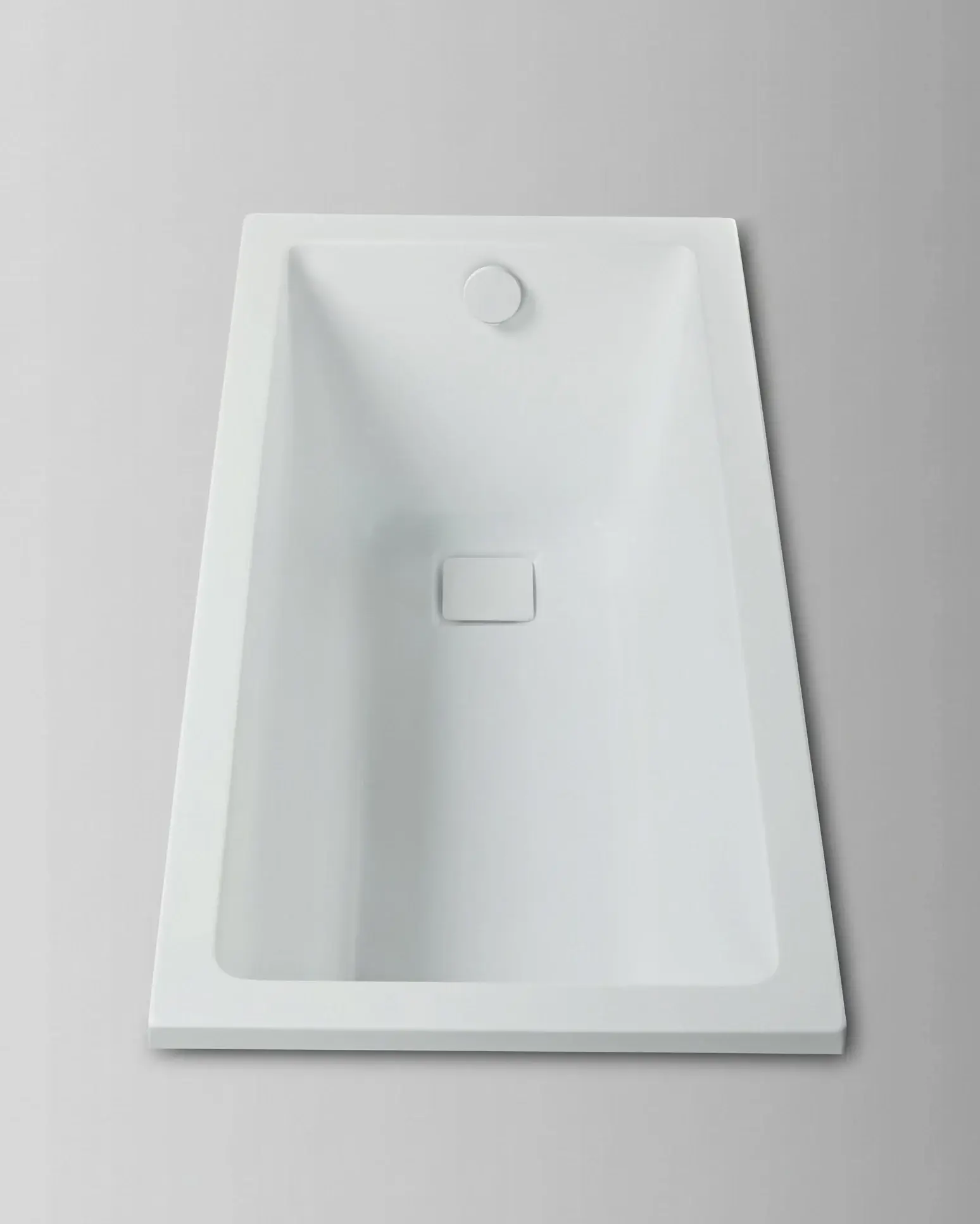Baignoire rectangulaire acrylique Blanc Mat 150x70 cm – Lavezzi 