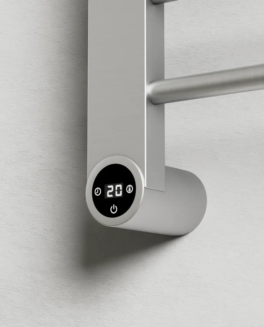 Sèche serviette 192W, Inox brossé, Calda     