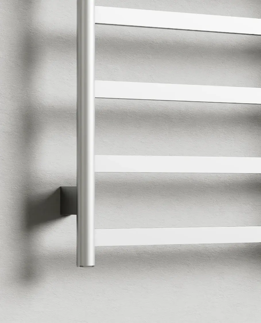 Sèche serviette 57.3x75.4x9.3cm, 140W, inox brossé, Scala  