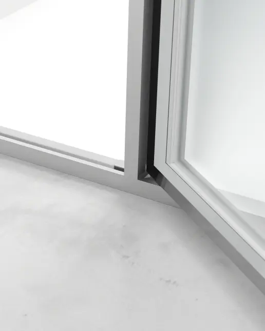 Porte de douche pivotante + fixe, réversible, de 98 à 142cm, hauteur 220cm, Chromé, Diane 