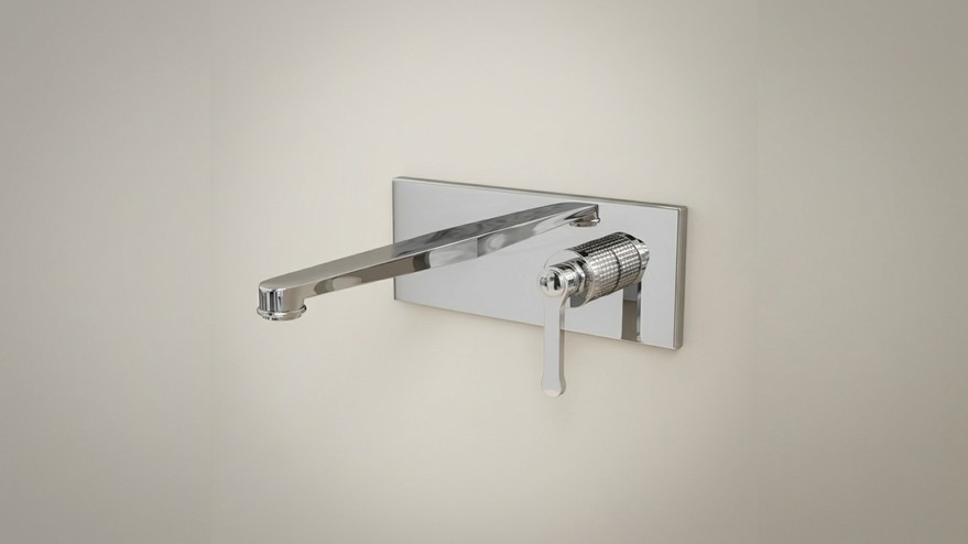 Mitigeur lavabo encastré, Chrome, César 
