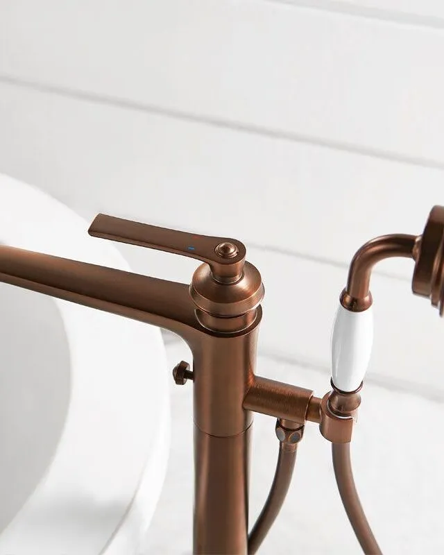 Robinet mitigeur de bain au sol, cuivre Liberty