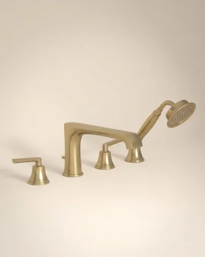 Mitigeur art deco doré brossé.webp