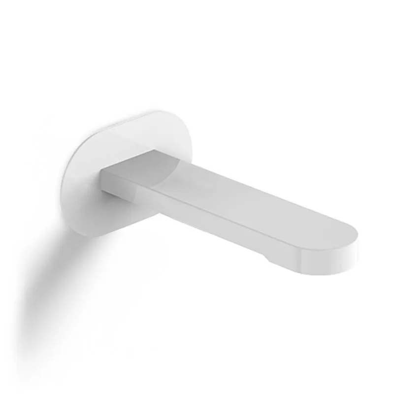 Bec de bain mural blanc satiné, Infinity Flow.webp