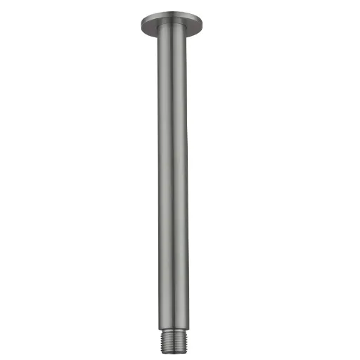Bras de douche plafond, inox brossé.webp